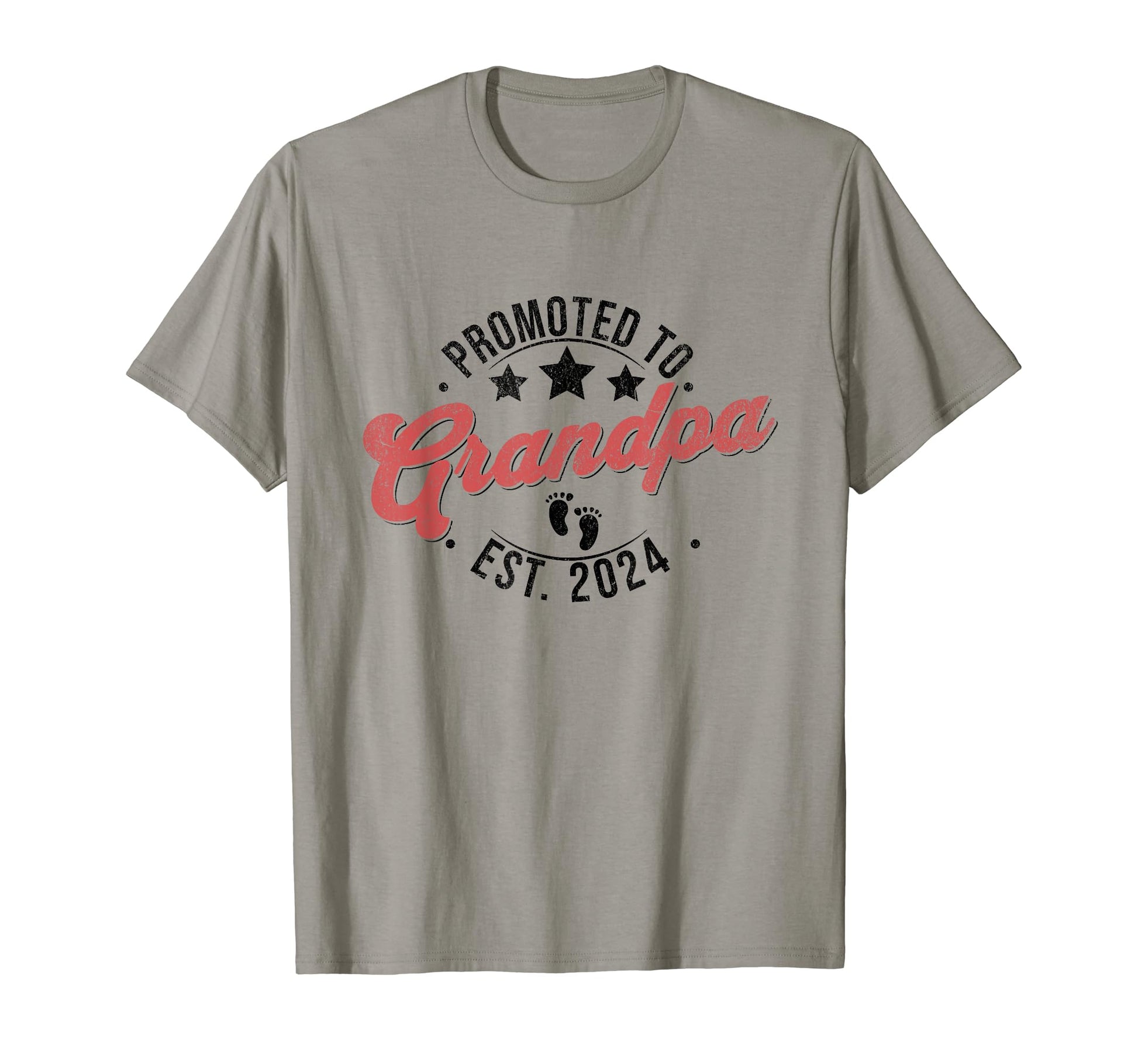 Promoted To Grandpa Est 2024 T-Shirt - Novelty Apparel Men Women - T-Shirt, Sweatshirt, Hoodie