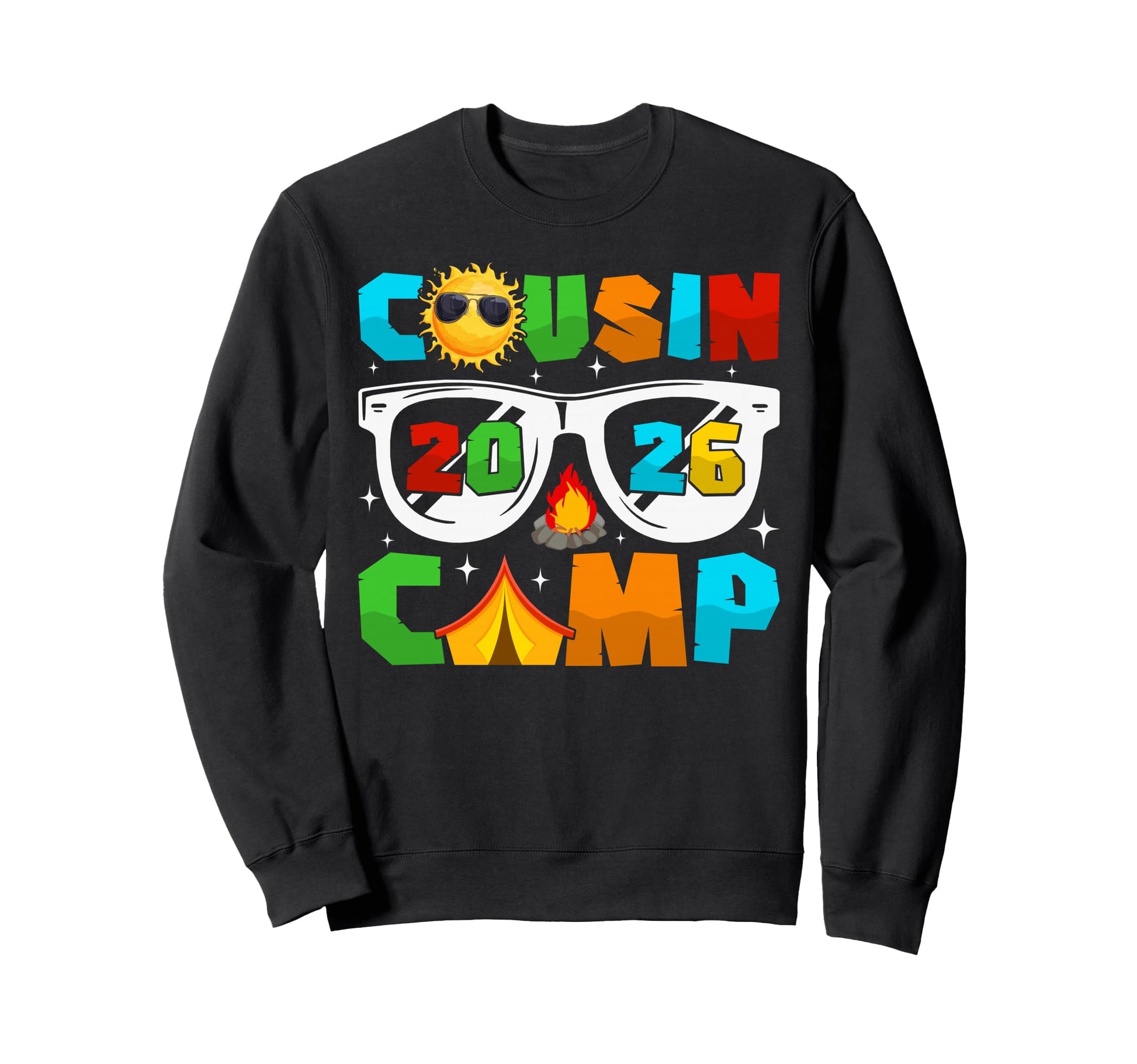 Funny Cousin Camp 2026 Crew Summer Sweatshirt - Trendy Graphic Men Women - T-Shirt, Sweatshirt, Hoodie