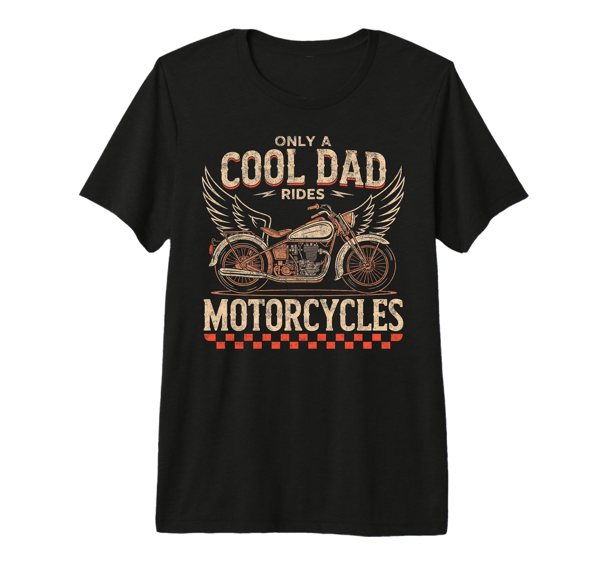Only Dad Ride Motorcycles Biker Father T-Shirt - Novelty Apparel Unisex - T-Shirt, Sweatshirt, Hoodie