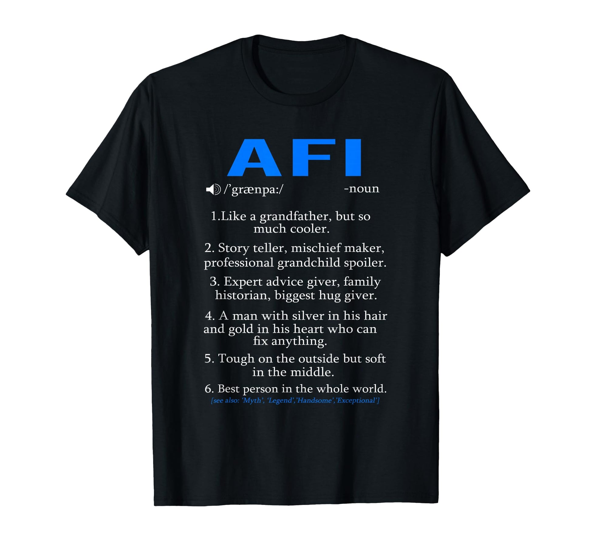 Afi Definition Icelandic Grandpa T-Shirt - Fun Novelty Design Unisex - T-Shirt, Sweatshirt, Hoodie