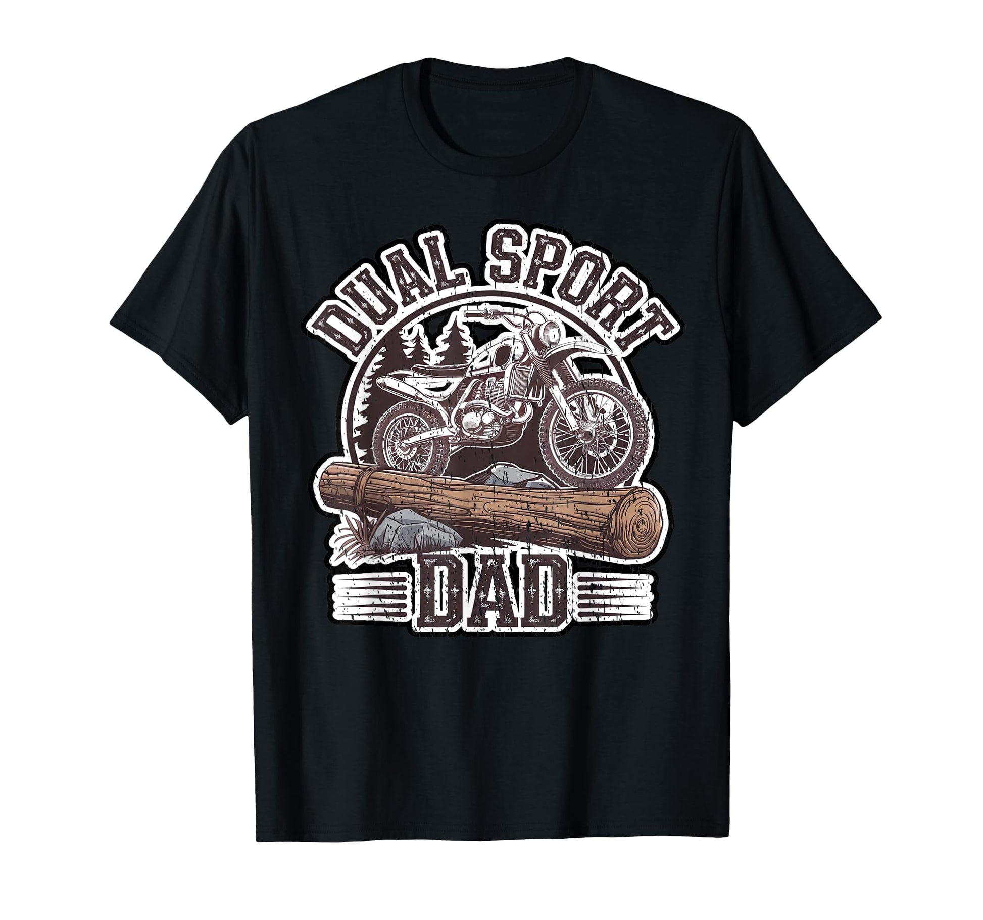 Dual Sport Dad Motorcycle Enthusiast T-Shirt - Trendy Graphic for Adults - T-Shirt, Sweatshirt, Hoodie