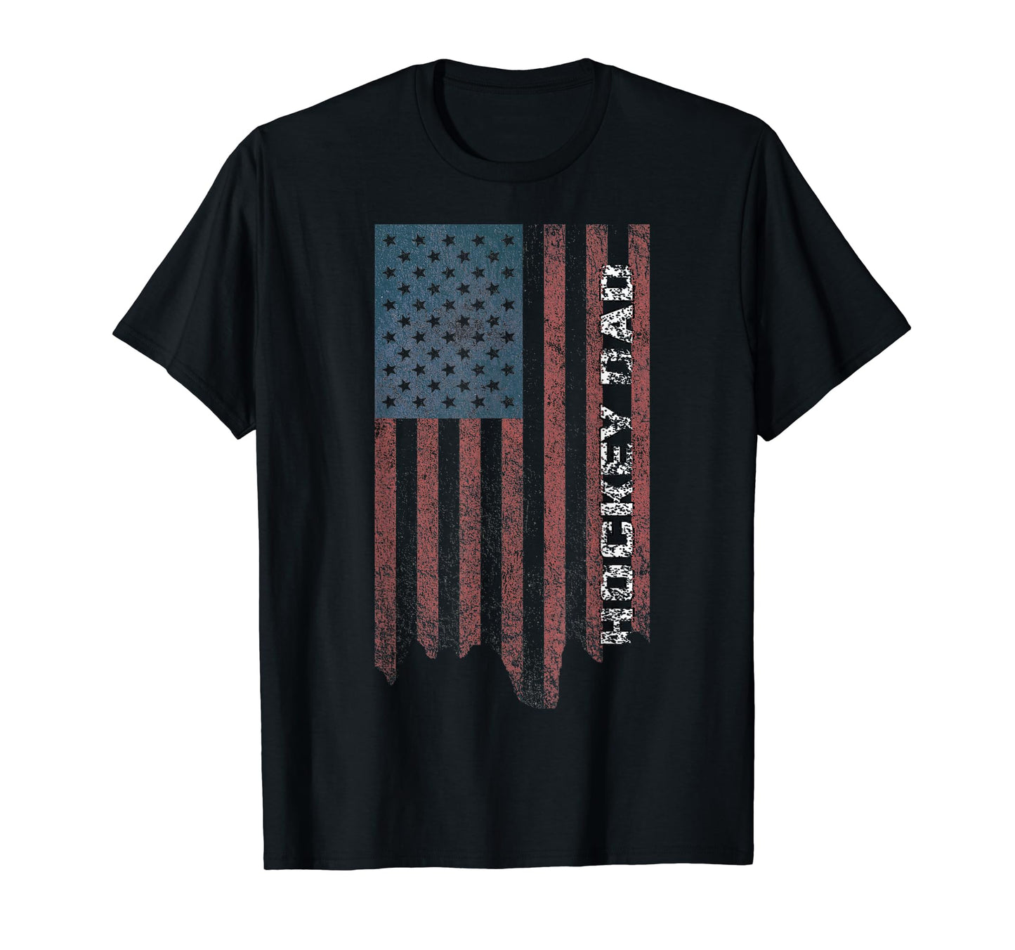 Usa Hockey American Flag Hockey Dad Ice Hoodie - Novelty Apparel Unisex - T-Shirt, Sweatshirt, Hoodie