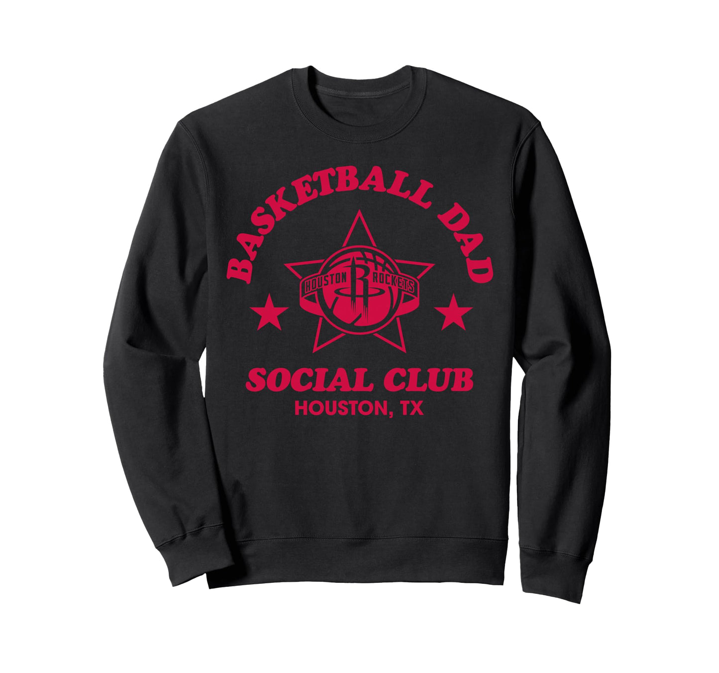 Nba Houston Rockets Basketball Sweatshirt - Minimalist Print for Adults - T-Shirt, Sweatshirt, Hoodie