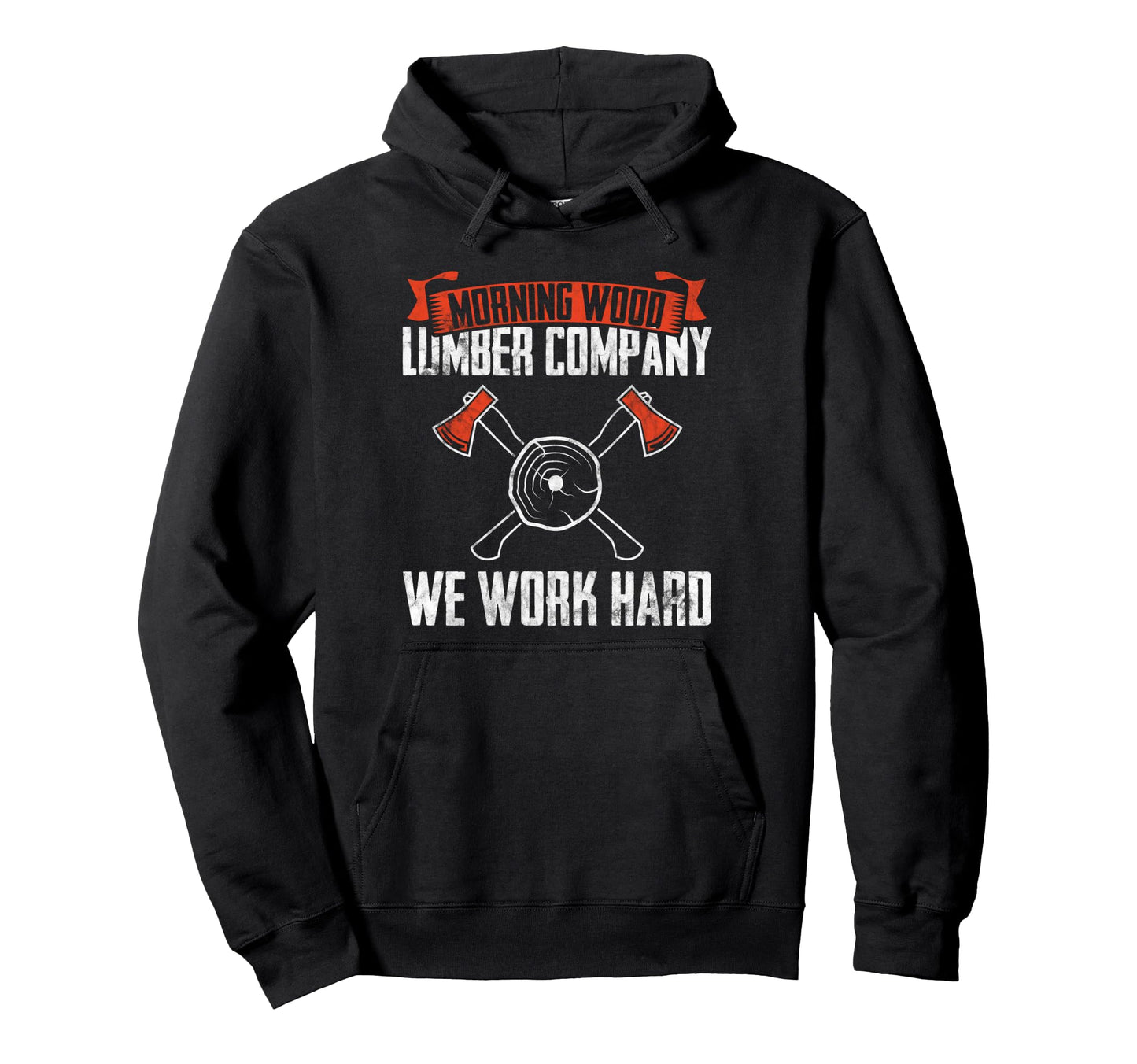 Morning Wood Lumber Company Camping Hoodie - Custom Art Print Unisex - T-Shirt, Sweatshirt, Hoodie