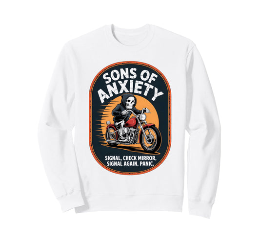 Biker Motorbiker Motorcyclist Dirt Sweatshirt - Fun Novelty Design Unisex - T-Shirt, Sweatshirt, Hoodie