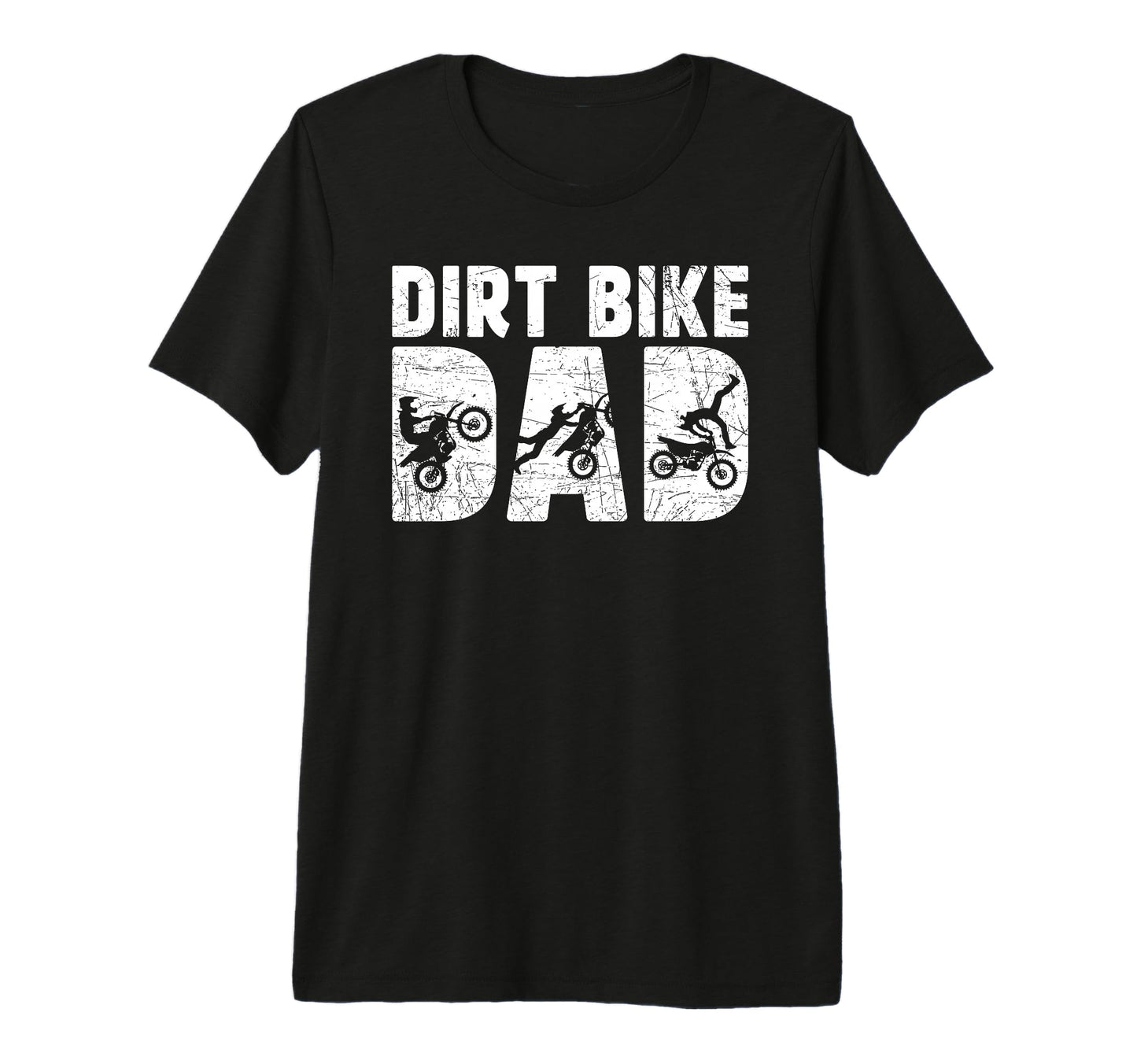 Mens Dirt Bike Dad Dirt Biker Dad T-Shirt - Minimalist Print for Adults - T-Shirt, Sweatshirt, Hoodie
