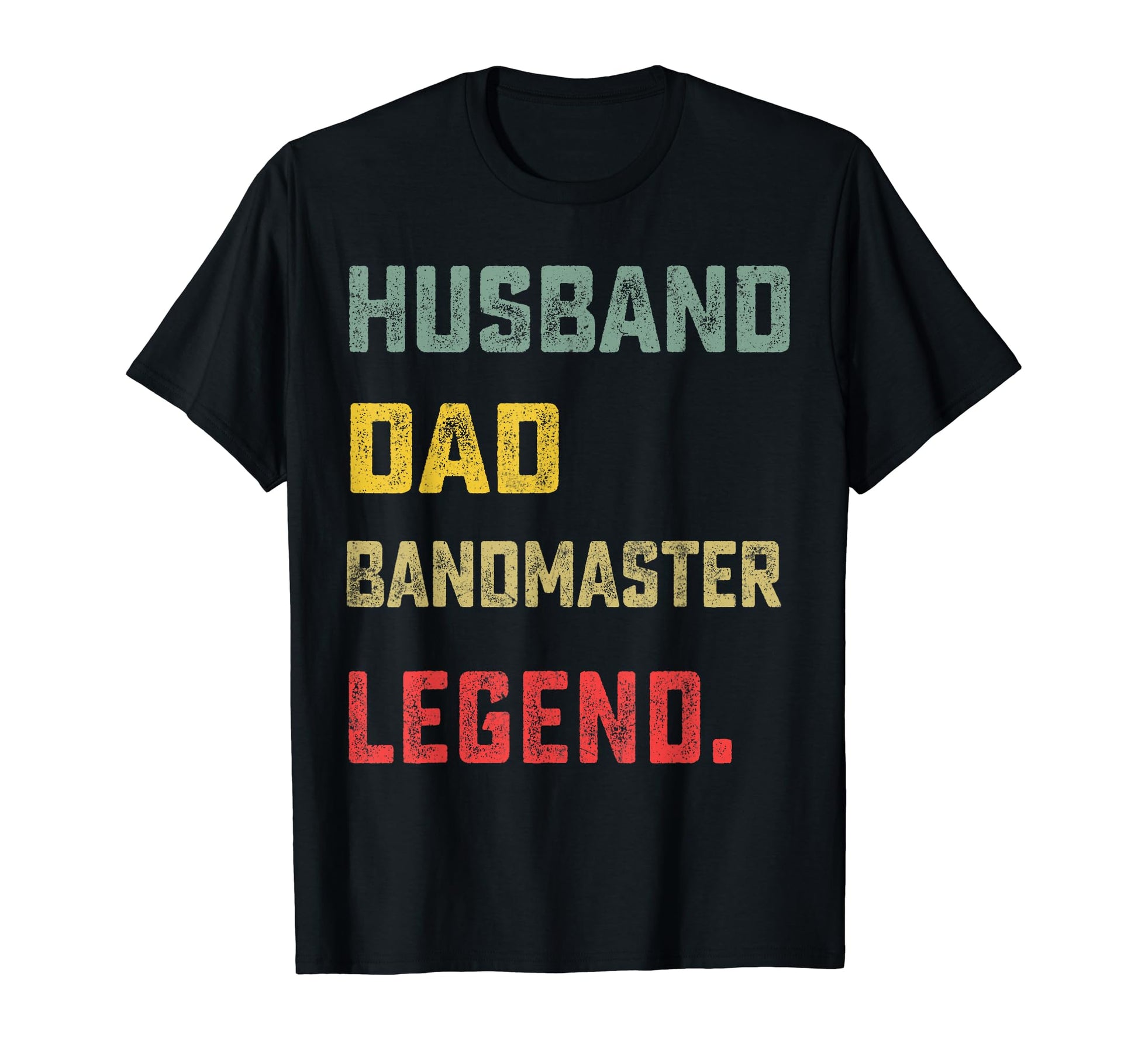 Husband Dad Bandmaster Legend T-Shirt - Minimalist Print for Adults - T-Shirt, Sweatshirt, Hoodie