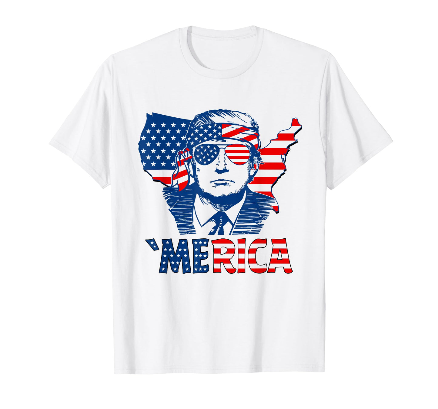 Merica Trump Happy 4Th July Trump T-Shirt - Streetwear Style Men Women - T-Shirt, Sweatshirt, Hoodie