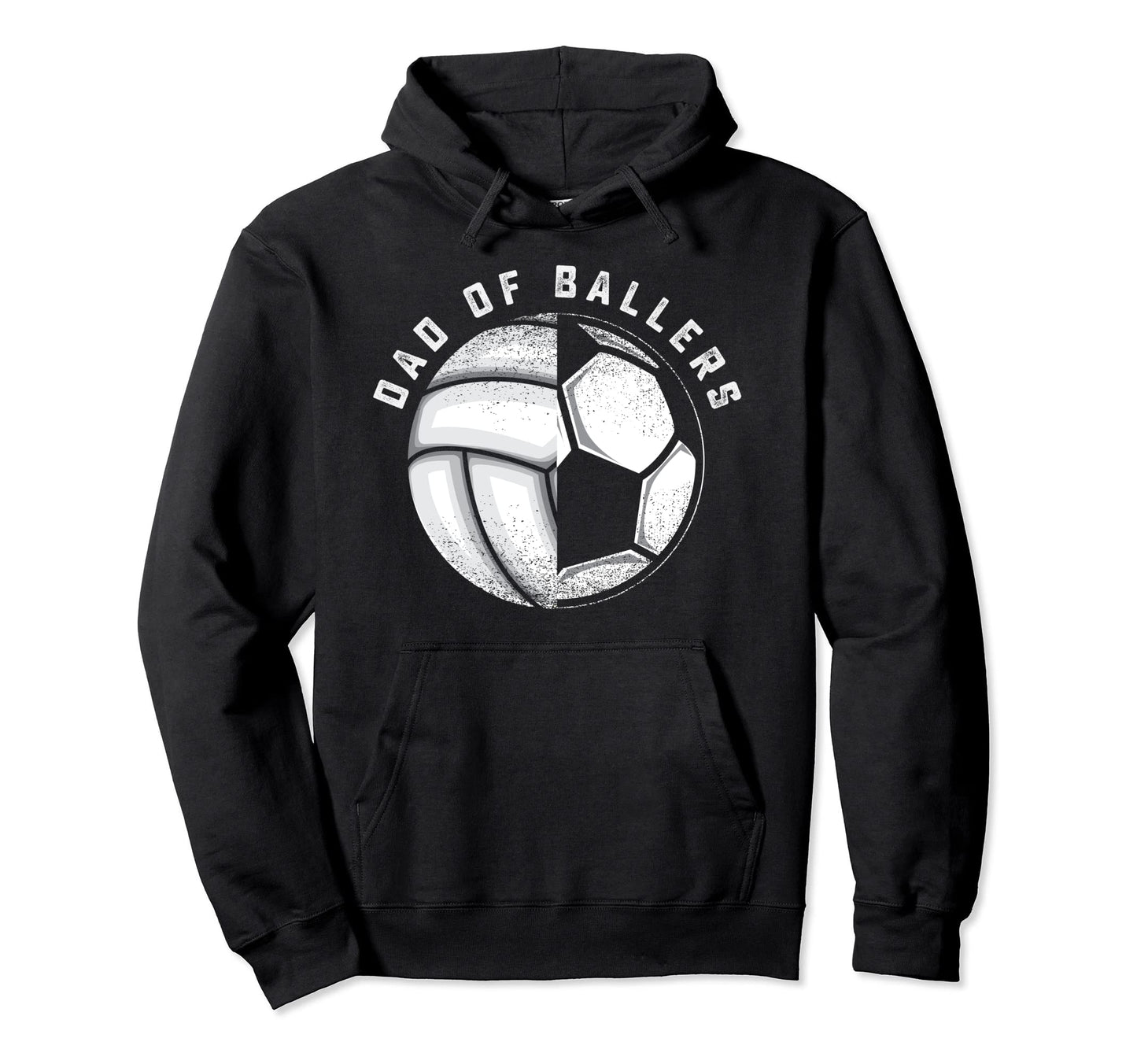 Dad Ballers Funny Volleyball Soccer Gift Hoodie - Trendy Graphic Unisex - T-Shirt, Sweatshirt, Hoodie