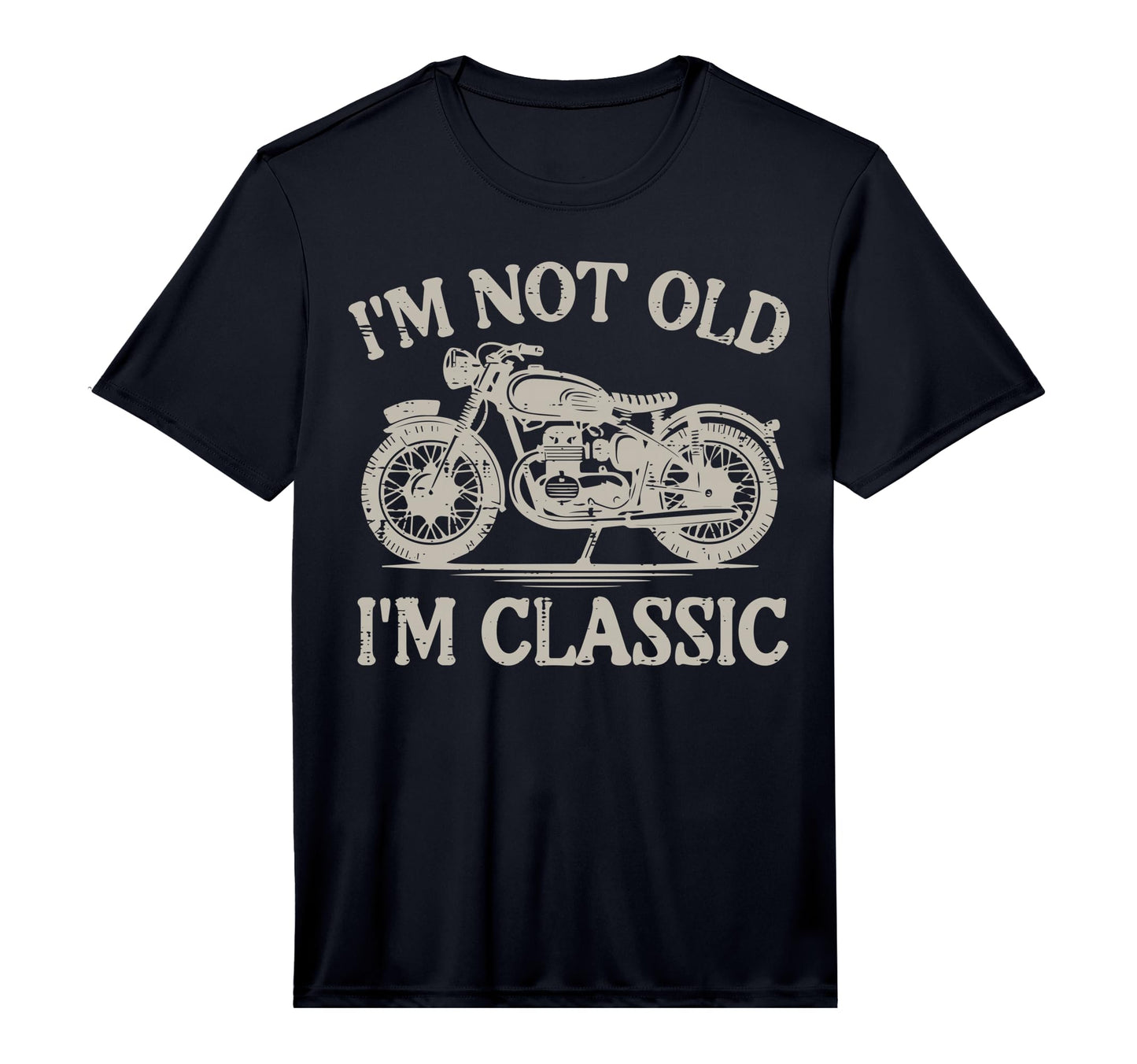 Motorcycle Not Old Im Biker Grandpa T-Shirt - Custom Art Print for Adults - T-Shirt, Sweatshirt, Hoodie