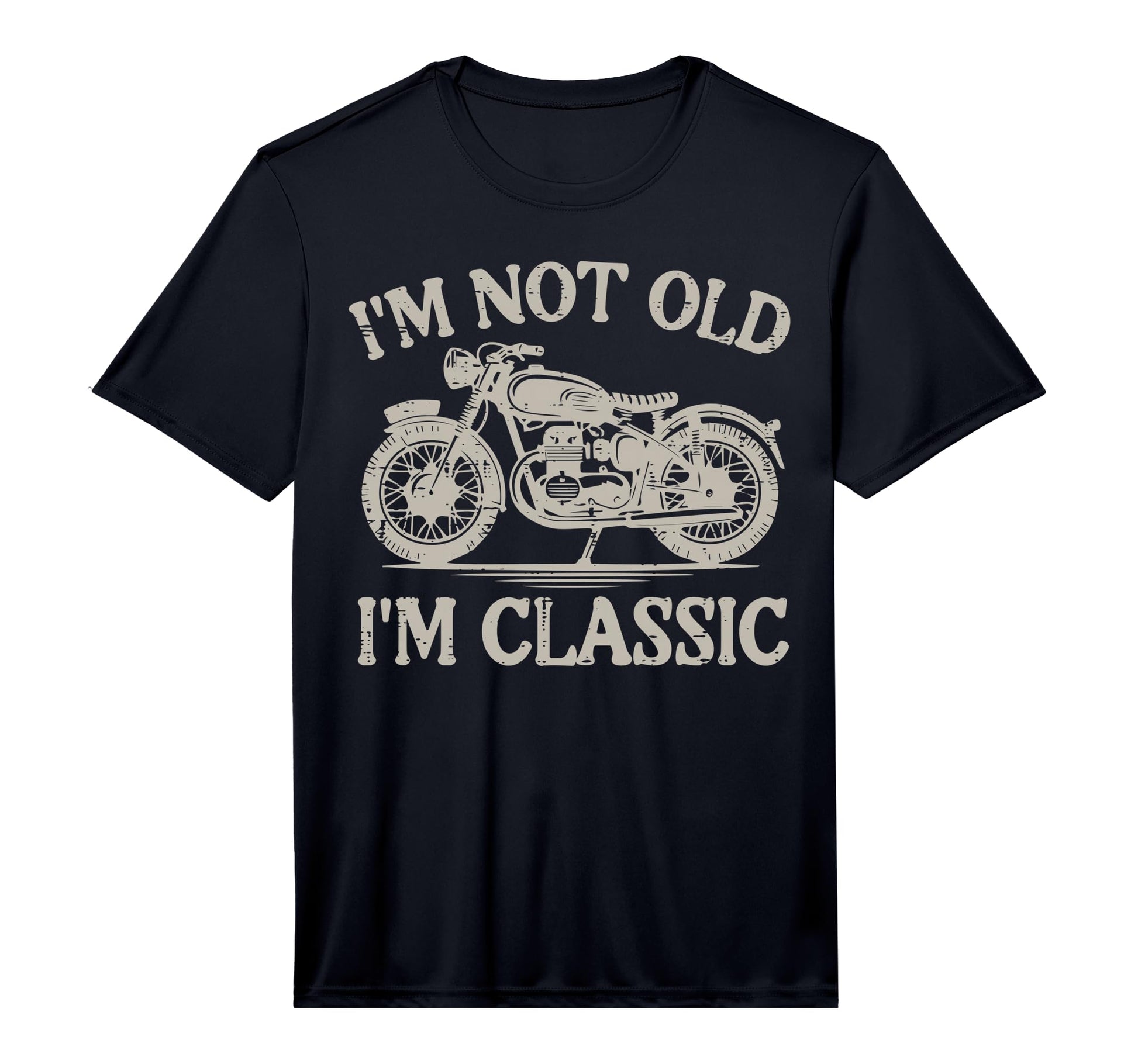 Motorcycle Not Old Im Biker Grandpa T-Shirt - Custom Art Print for Adults - T-Shirt, Sweatshirt, Hoodie