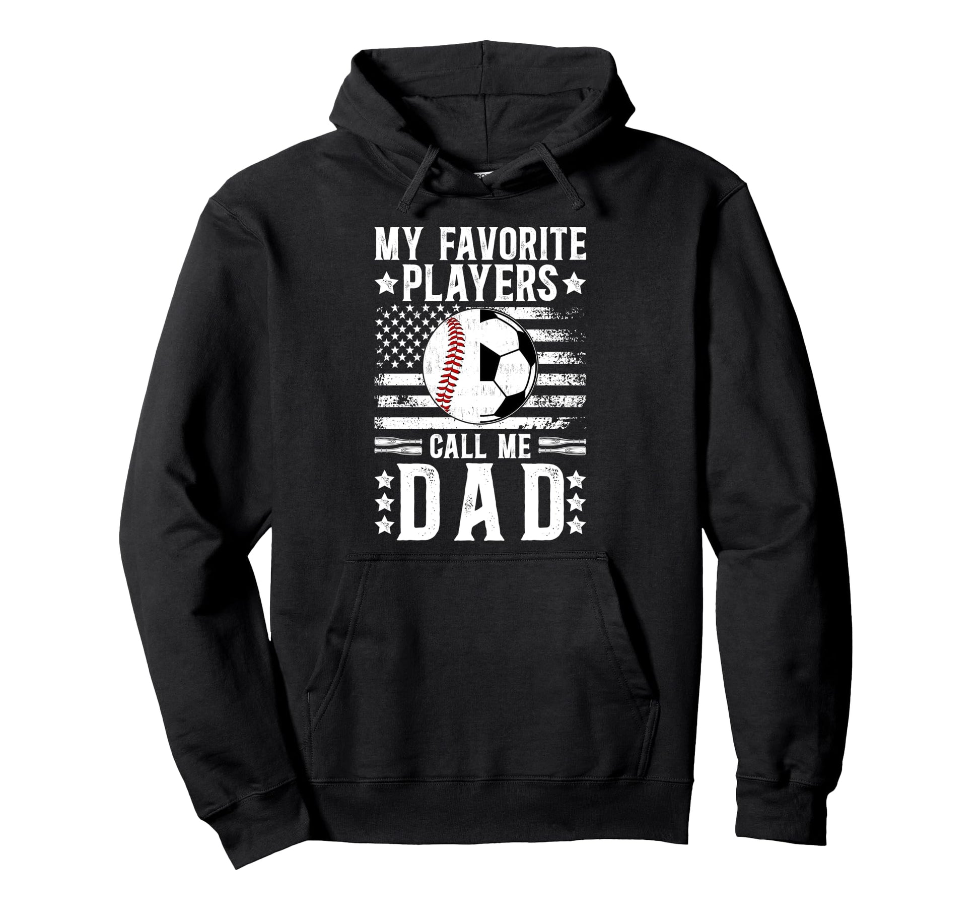 My Favorite Players Call Me Dad Soccer Hoodie - Minimalist Print Men Women - T-Shirt, Sweatshirt, Hoodie