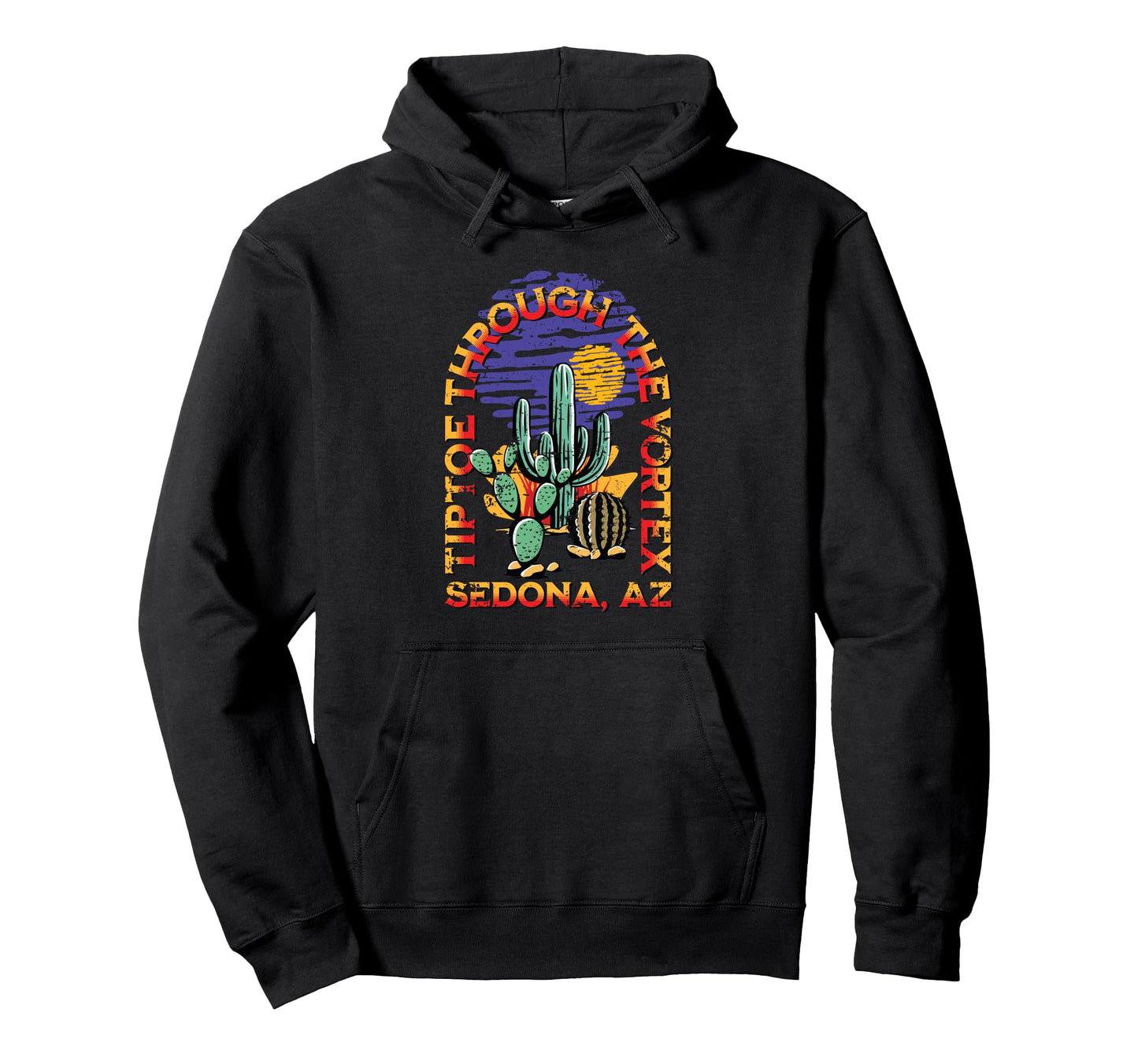Fun Sedona Az Distressed Hoodie - Custom Art Print for Adults - T-Shirt, Sweatshirt, Hoodie