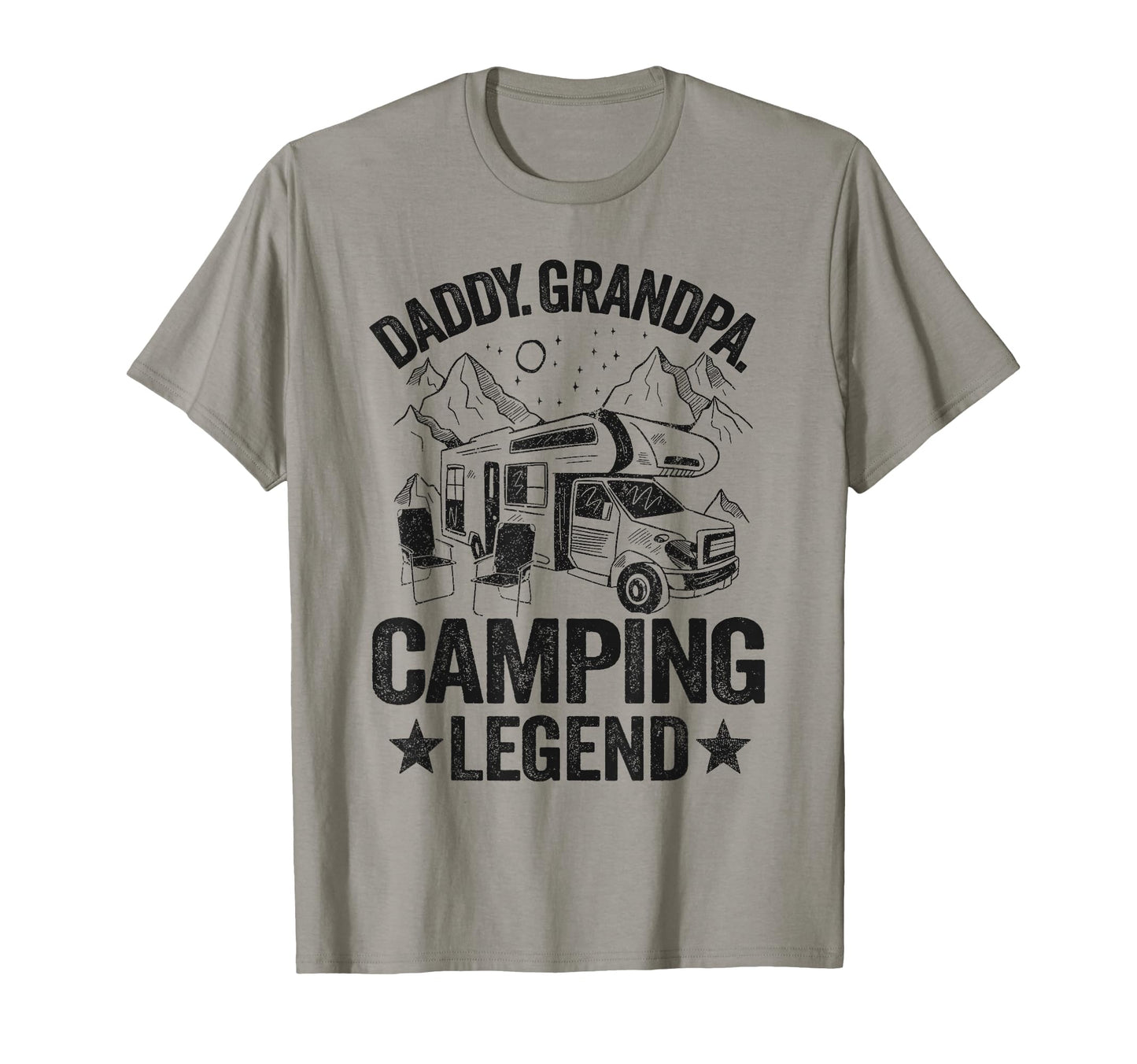 Daddy Grandpa Camping Legend Rv Camper T-Shirt - Fun Novelty Design Unisex - T-Shirt, Sweatshirt, Hoodie