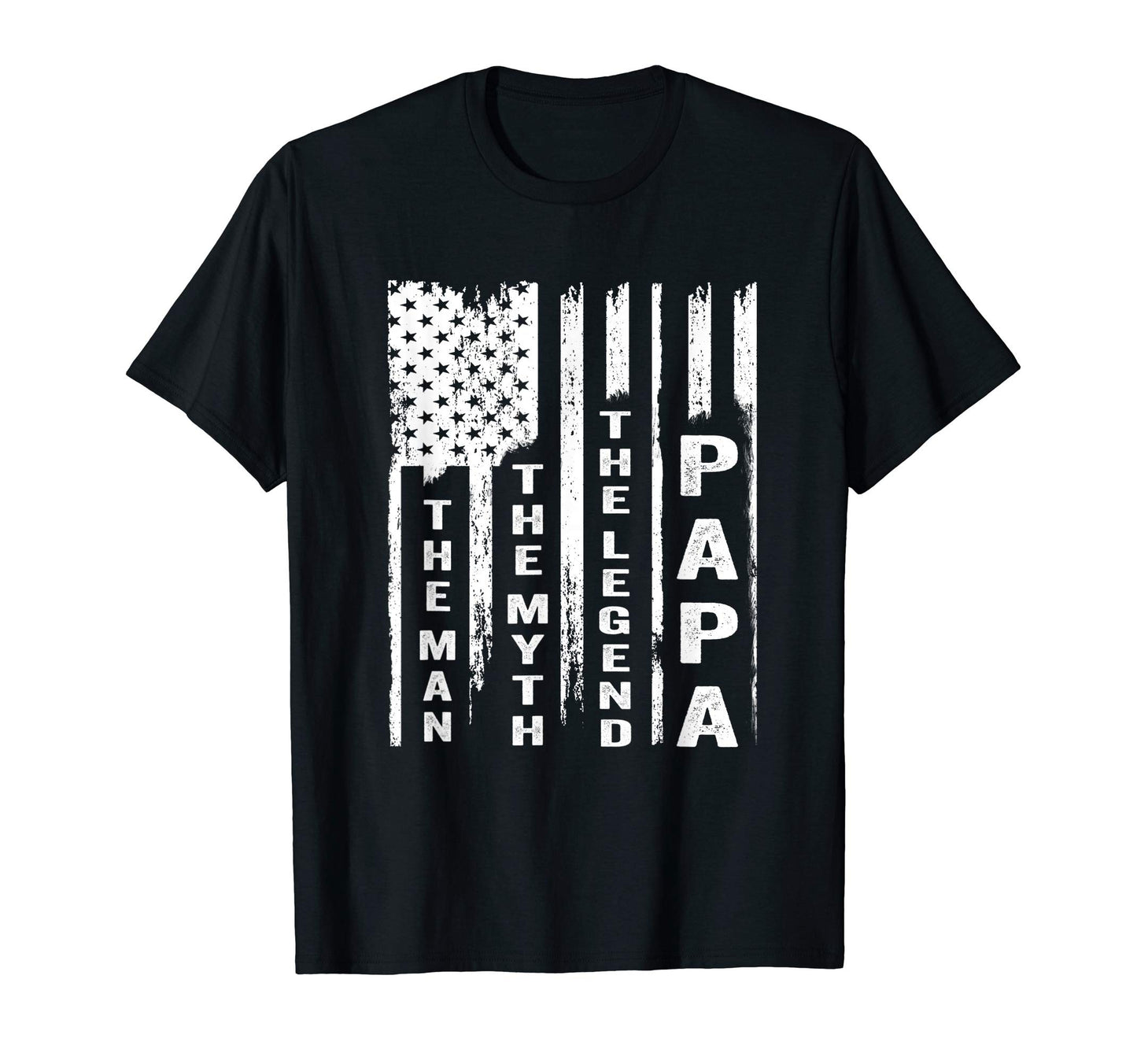 Myth Legend Grandpa Us Flag T-Shirt - Trendy Graphic for Adults - T-Shirt, Sweatshirt, Hoodie