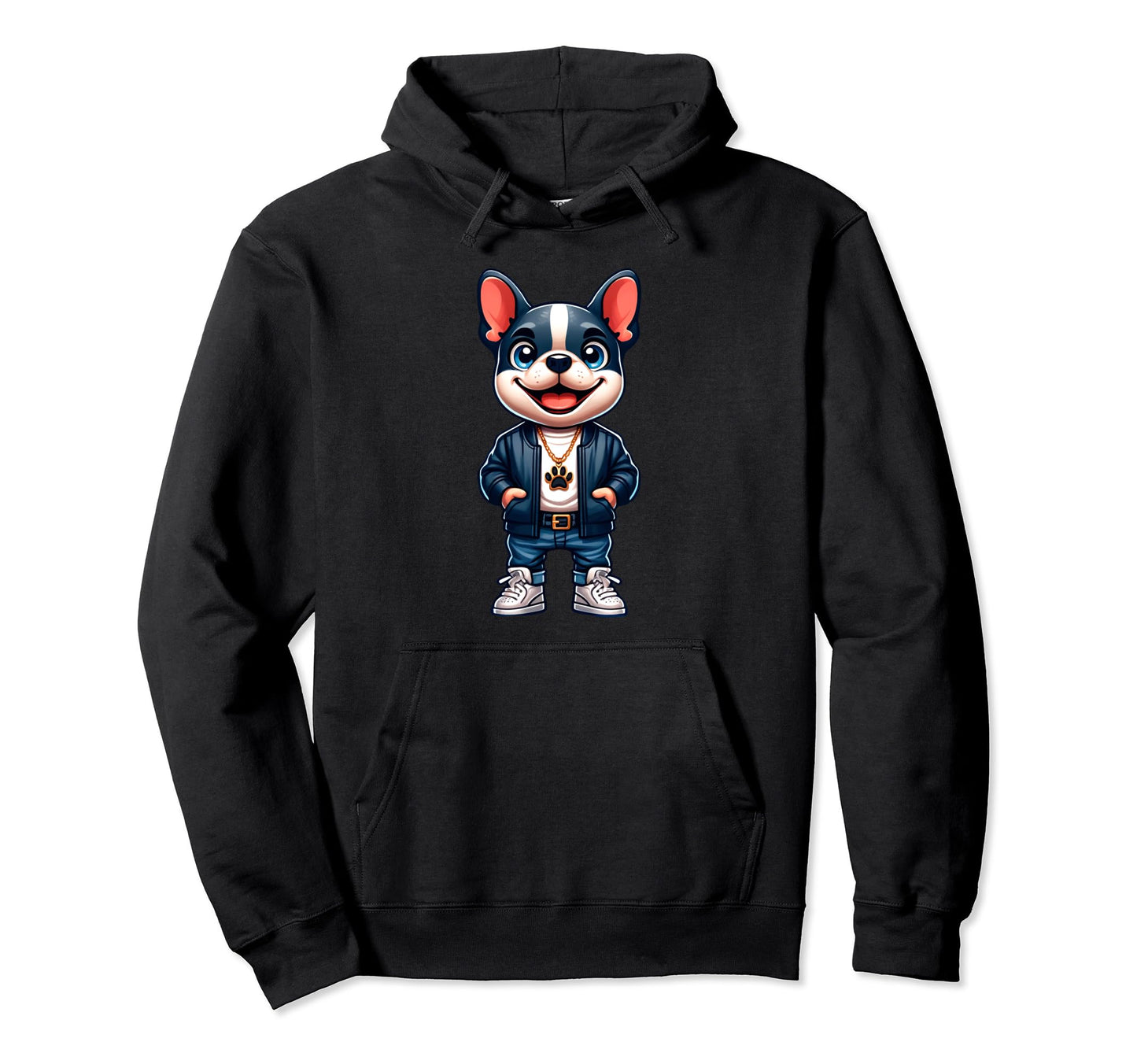 French Bulldog Jacket Outfit Dog Mom Dad Hoodie - Unique Graphic Men Women - T-Shirt, Sweatshirt, Hoodie