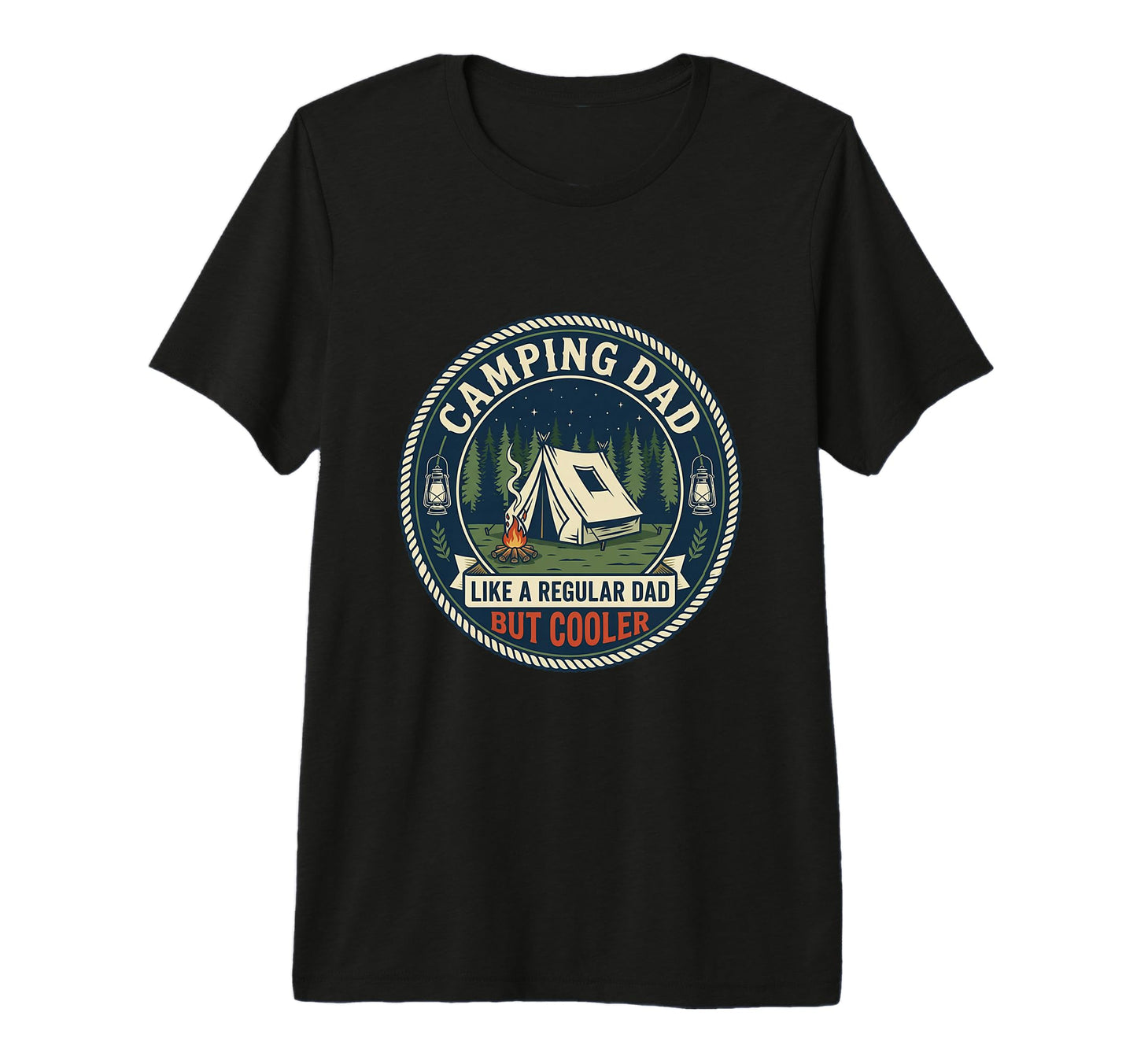Mens Funny Camping Dad Camper Outdoor T-Shirt - Graphic Print for Adults - T-Shirt, Sweatshirt, Hoodie