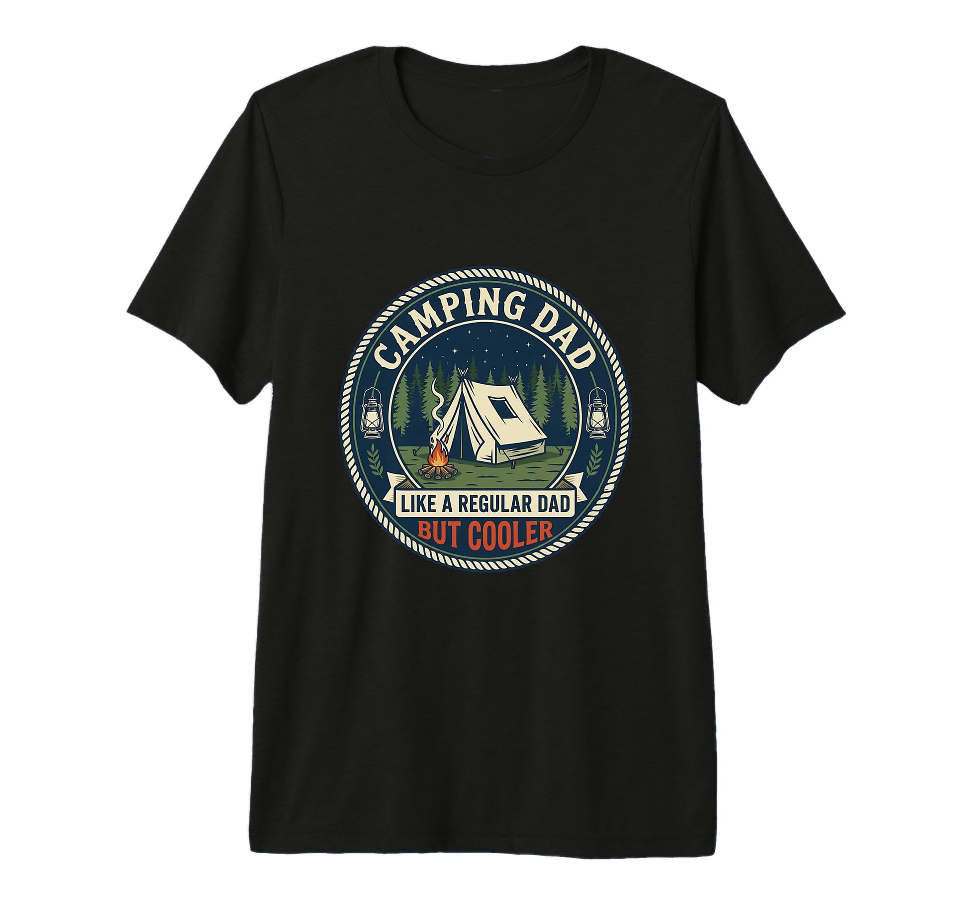 Mens Funny Camping Dad Camper Outdoor T-Shirt - Graphic Print for Adults - T-Shirt, Sweatshirt, Hoodie