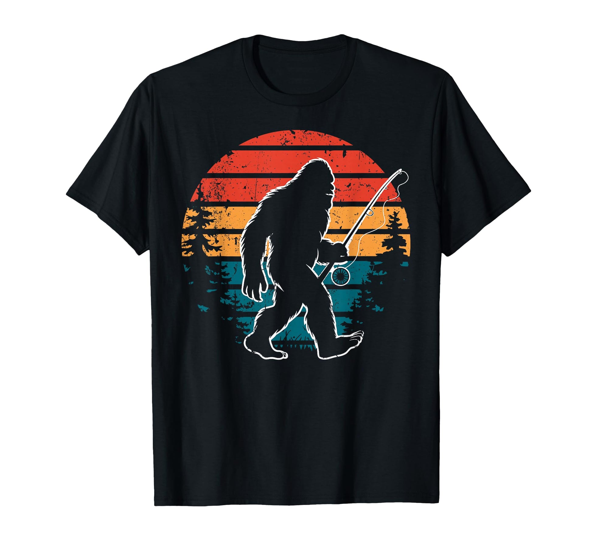 Bassquatch Sasquatch Fisher Bass Fishing T-Shirt - Graphic Print Unisex - T-Shirt, Sweatshirt, Hoodie