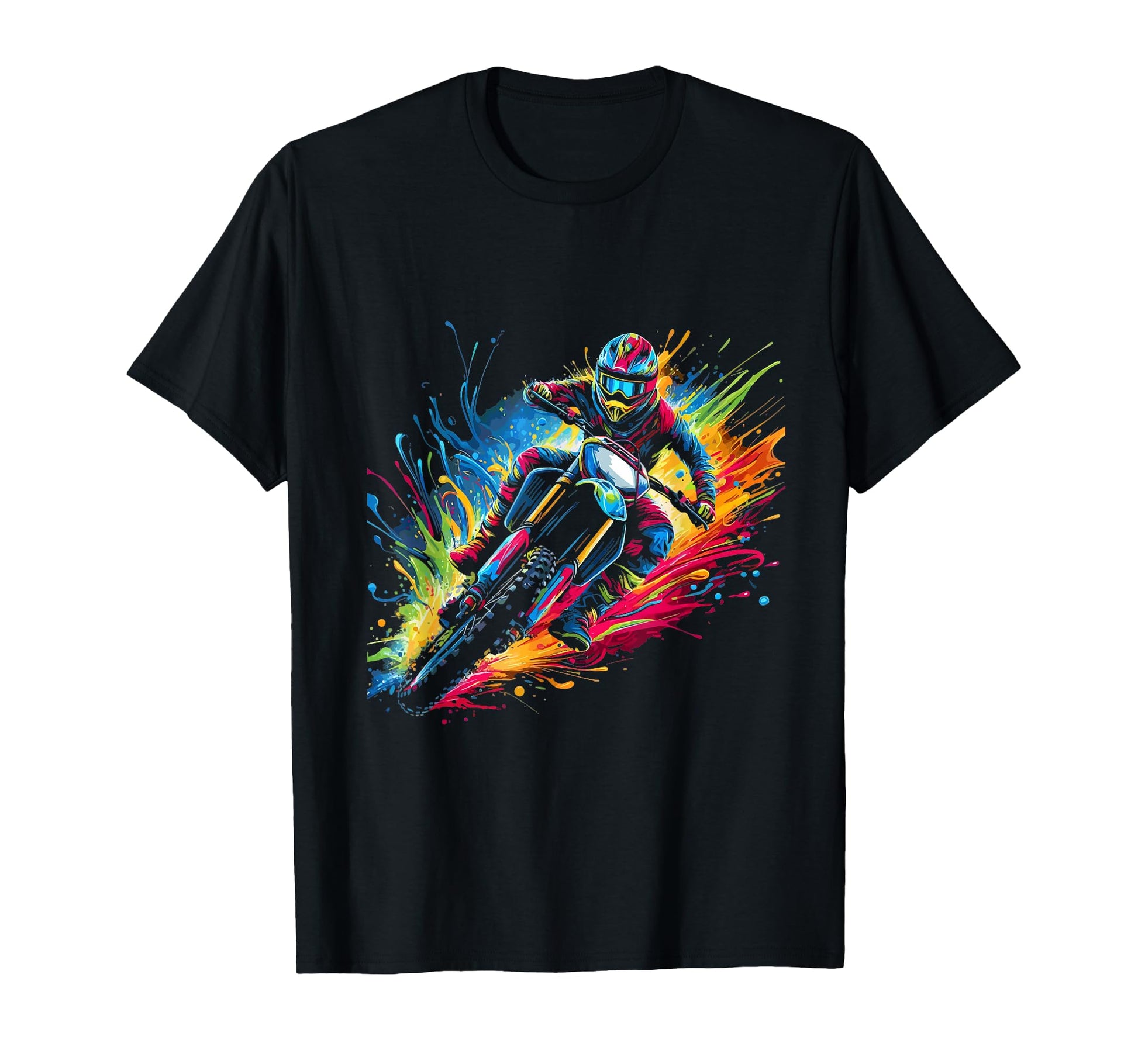 Dirt Biking Lover Motocross Dirt Bike T-Shirt - Custom Art Print Unisex - T-Shirt, Sweatshirt, Hoodie