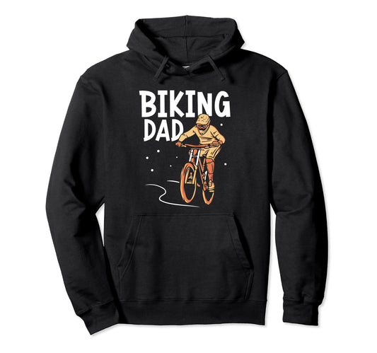 Biking Dad Mountainbike Father Biker Hoodie - Aesthetic Graphic for Adults - T-Shirt, Sweatshirt, Hoodie