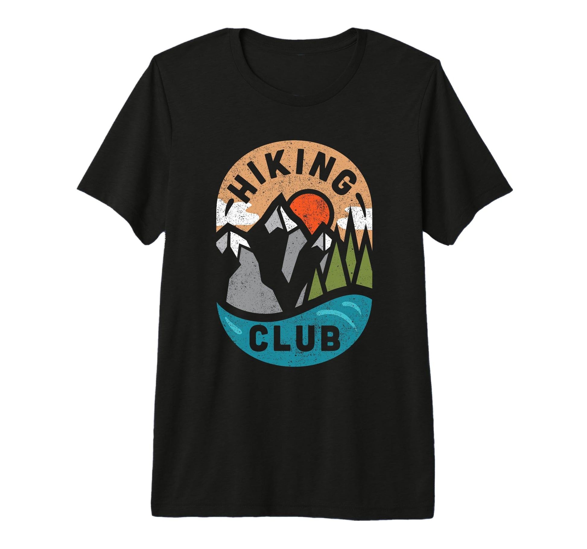 Hiking Club Funny Hiker Trekking T-Shirt - Casual Everyday Wear Men Women - T-Shirt, Sweatshirt, Hoodie