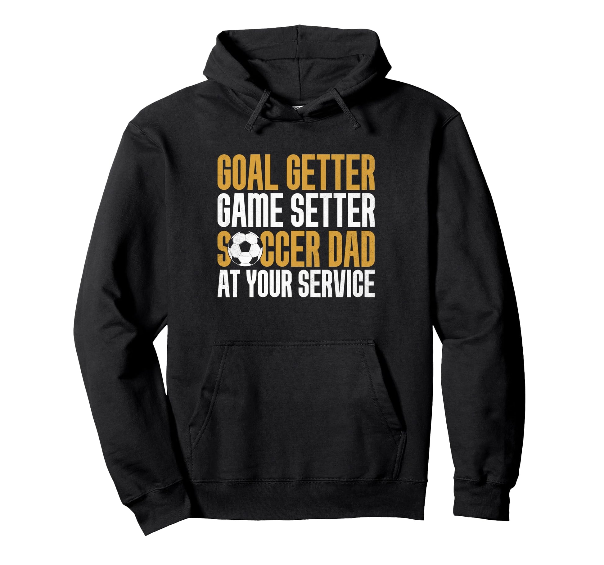 Goal Getter Game Setter Soccer Dad Hoodie - Minimalist Print Men Women - T-Shirt, Sweatshirt, Hoodie