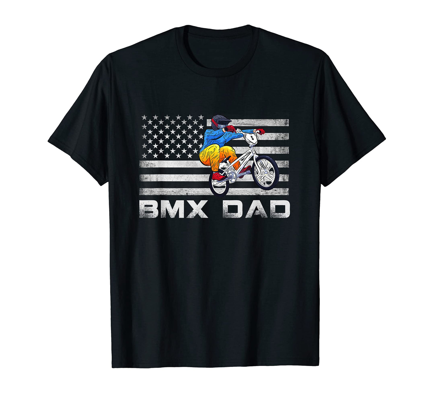Bmx Dad Us Flag America Flag Bmx Rad T-Shirt - Trendy Graphic Men Women - T-Shirt, Sweatshirt, Hoodie