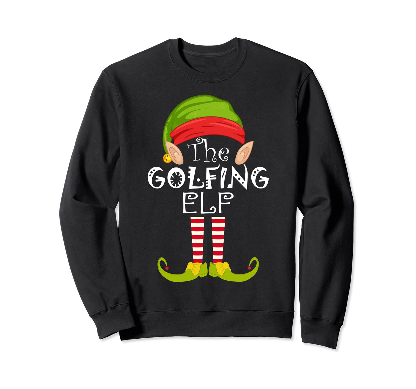 Golfing Elf Family Matching Group Gift Sweatshirt - Novelty Apparel Unisex - T-Shirt, Sweatshirt, Hoodie