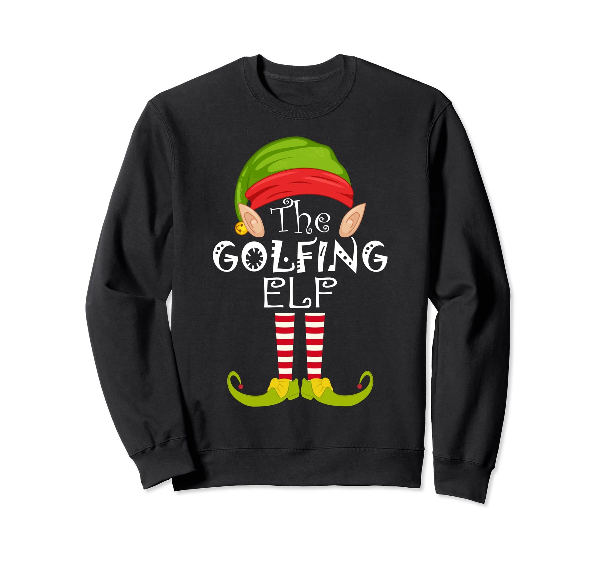Golfing Elf Family Matching Group Gift Sweatshirt - Novelty Apparel Unisex - T-Shirt, Sweatshirt, Hoodie