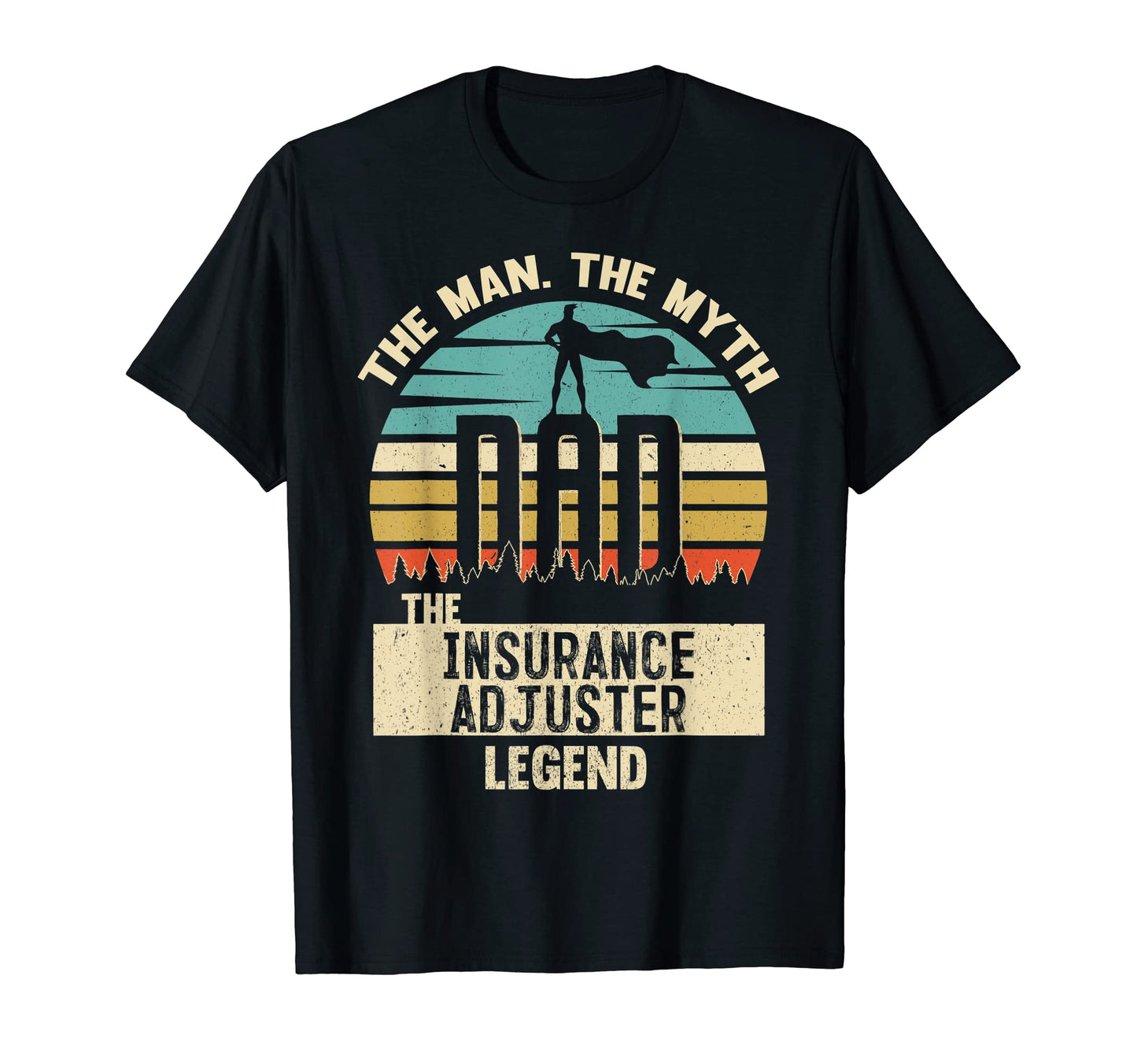 Mens Myth Legend Dad Insurance T-Shirt - Minimalist Print for Adults - T-Shirt, Sweatshirt, Hoodie