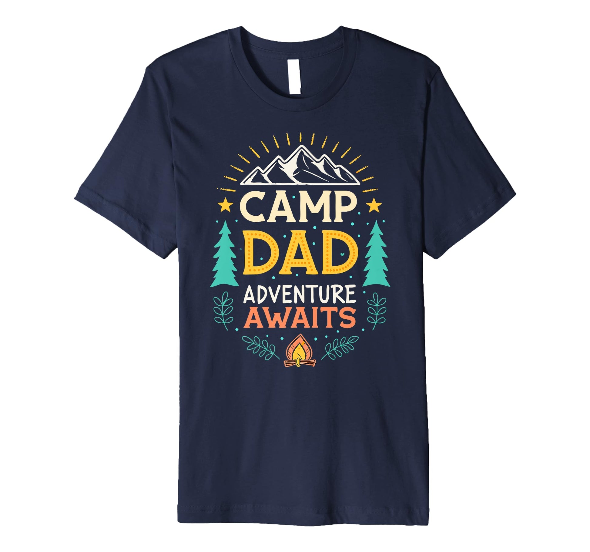 Mens Adventure Dad Camping Dad Fathers T-Shirt - Minimalist Print Unisex - T-Shirt, Sweatshirt, Hoodie