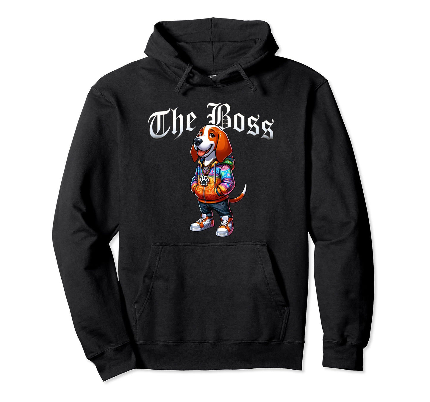 Bracco Italiano Dog Boss Jacket Hoodie - Custom Art Print for Adults - T-Shirt, Sweatshirt, Hoodie