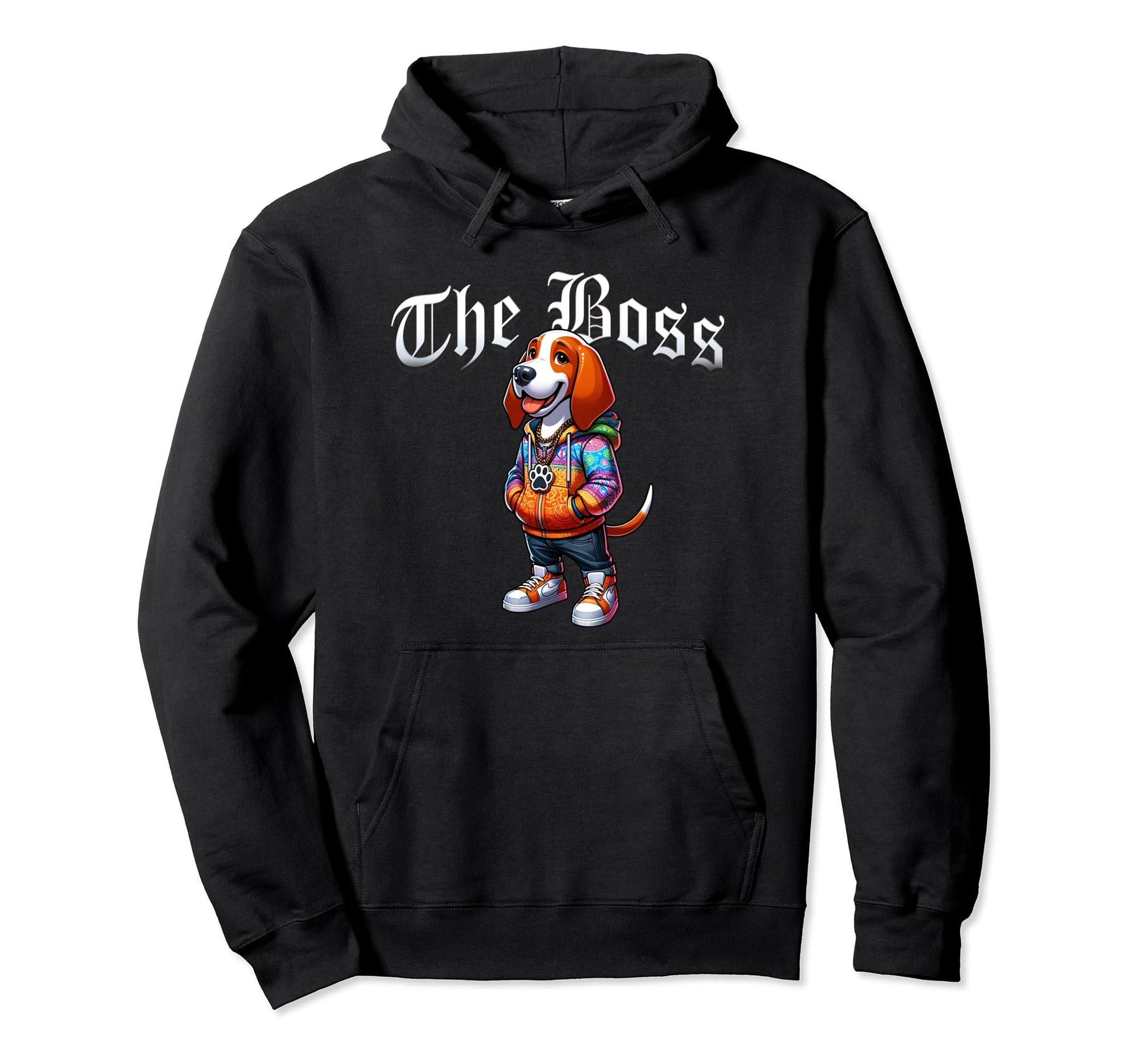 Bracco Italiano Dog Boss Jacket Hoodie - Custom Art Print for Adults - T-Shirt, Sweatshirt, Hoodie
