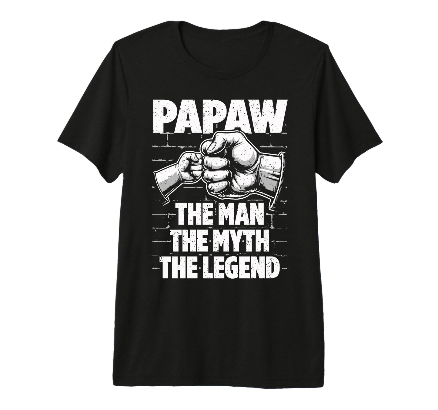 Mens Papaw Myth Legend Dad Grandpa Tri T-Shirt - Trendy Graphic Men Women - T-Shirt, Sweatshirt, Hoodie