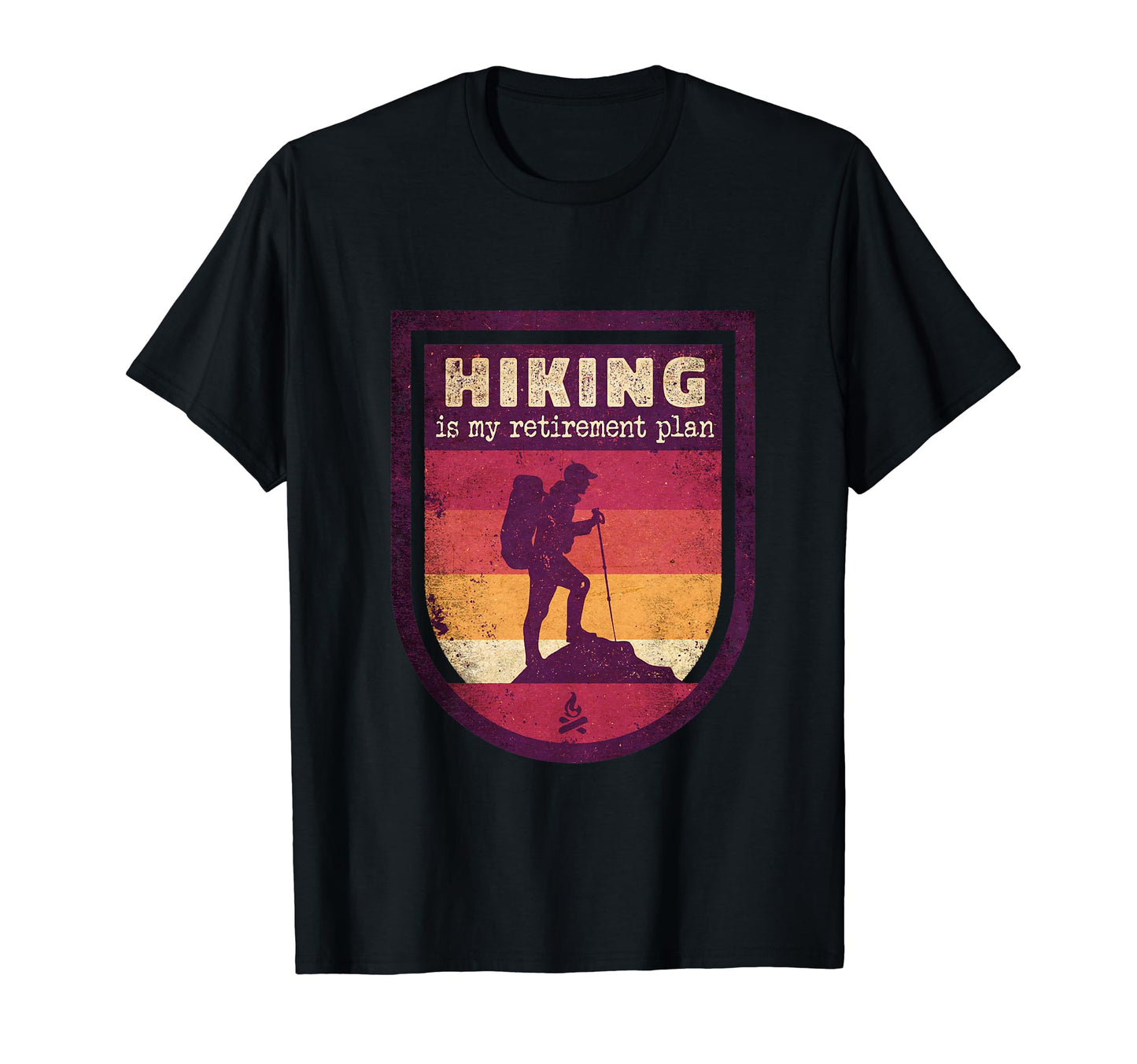 Funny Dad Retired Grandpa Hiking Is T-Shirt - Aesthetic Graphic for Adults - T-Shirt, Sweatshirt, Hoodie