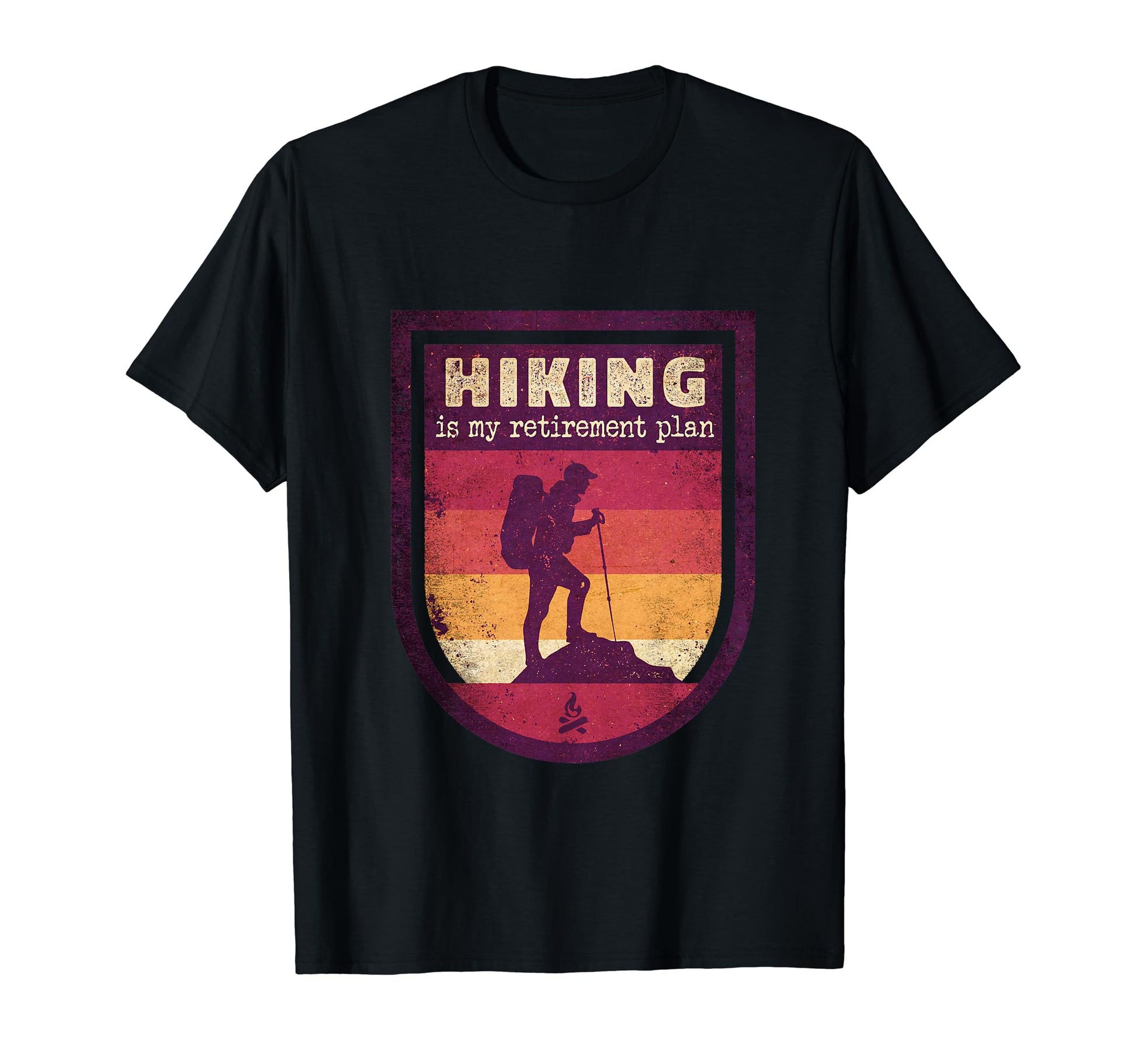 Funny Dad Retired Grandpa Hiking Is T-Shirt - Aesthetic Graphic for Adults - T-Shirt, Sweatshirt, Hoodie