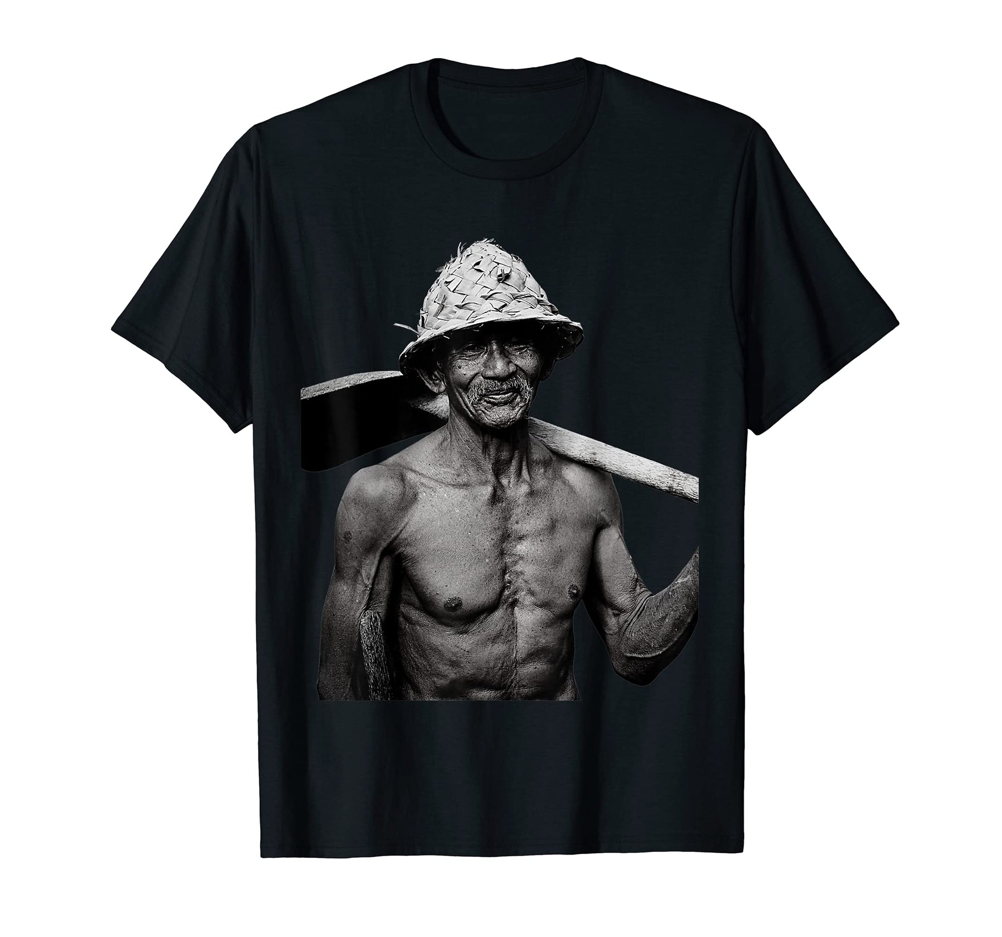 Asian Farmer Smiling T-Shirt - Trendy Graphic Men Women - T-Shirt, Sweatshirt, Hoodie