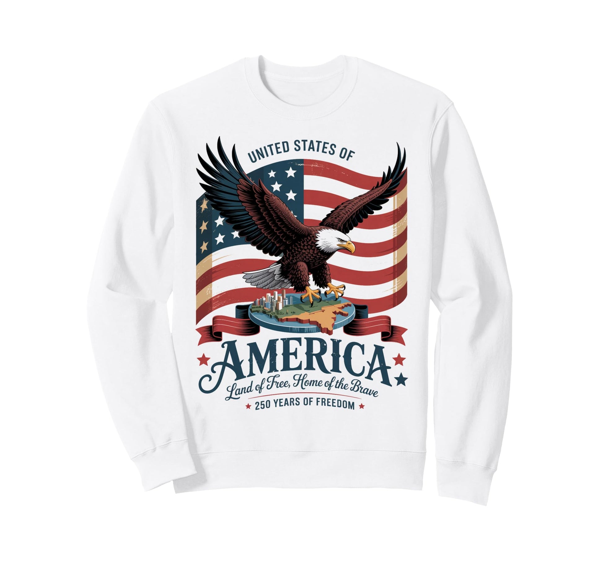 United States 250 Year Sweatshirt - Streetwear Style for Adults - T-Shirt, Sweatshirt, Hoodie