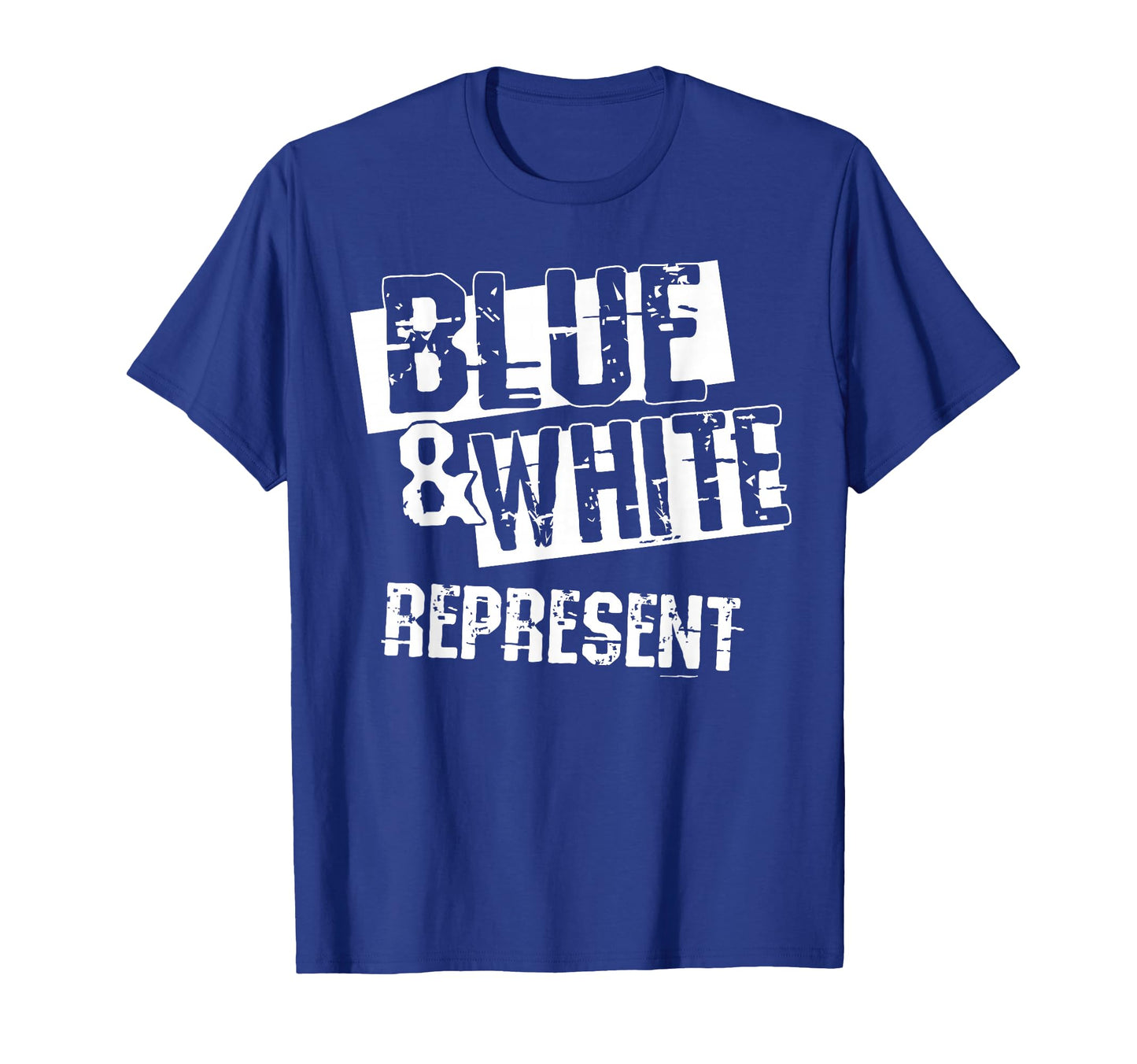 Blue And White Game Day Group High T-Shirt - Graphic Print for Adults - T-Shirt, Sweatshirt, Hoodie