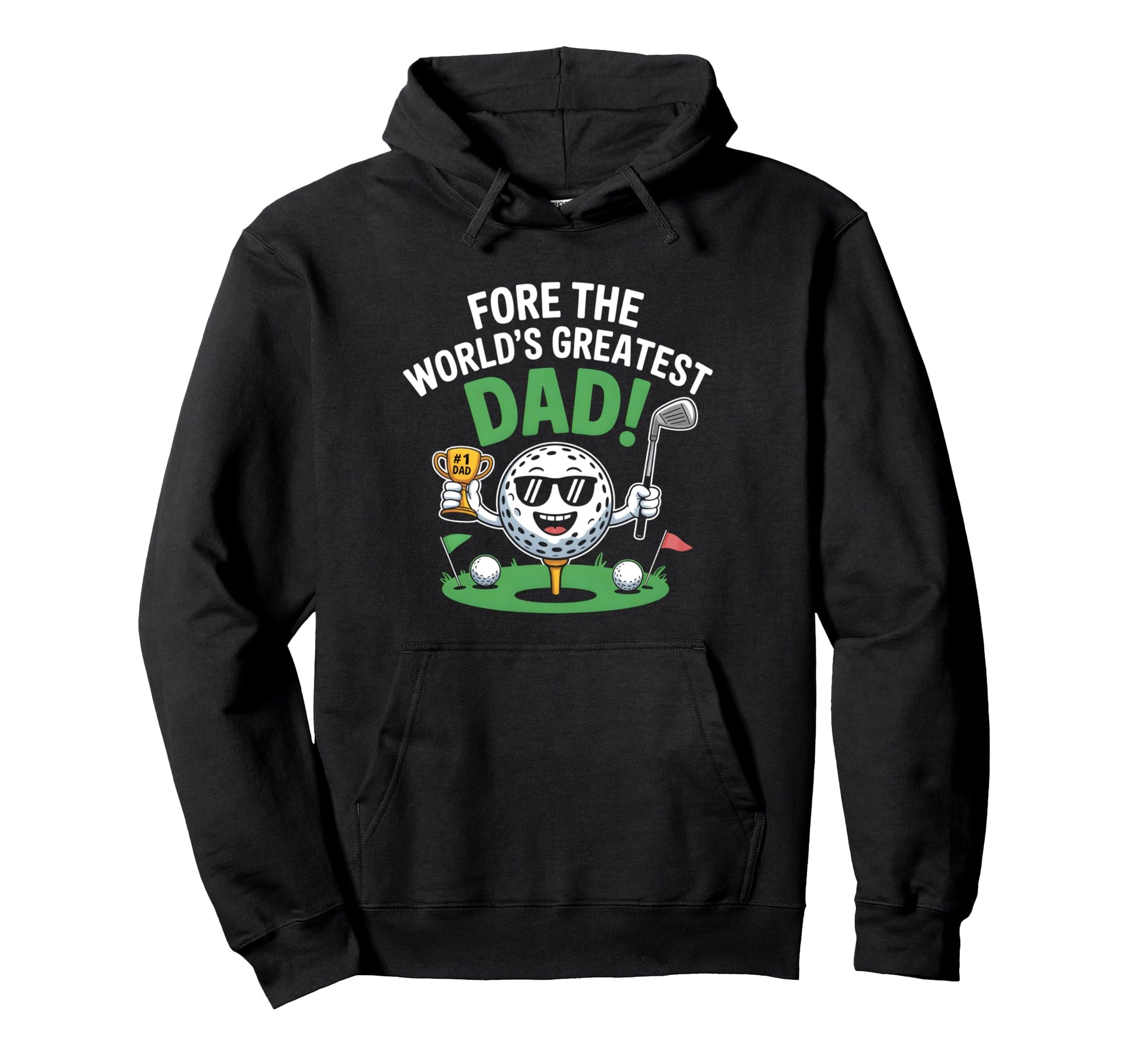 Golfing Fathers Day Golf Dad Funny Hoodie - Novelty Apparel for Adults - T-Shirt, Sweatshirt, Hoodie