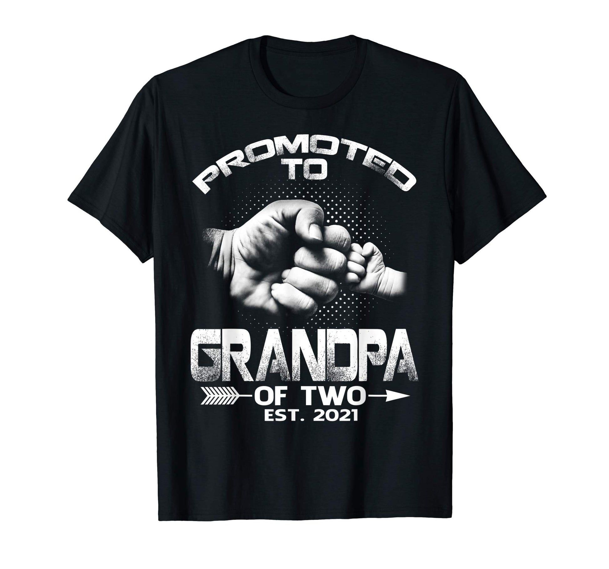Promoted To Grandpa Two Est 2021 T-Shirt - Unique Graphic for Adults - T-Shirt, Sweatshirt, Hoodie
