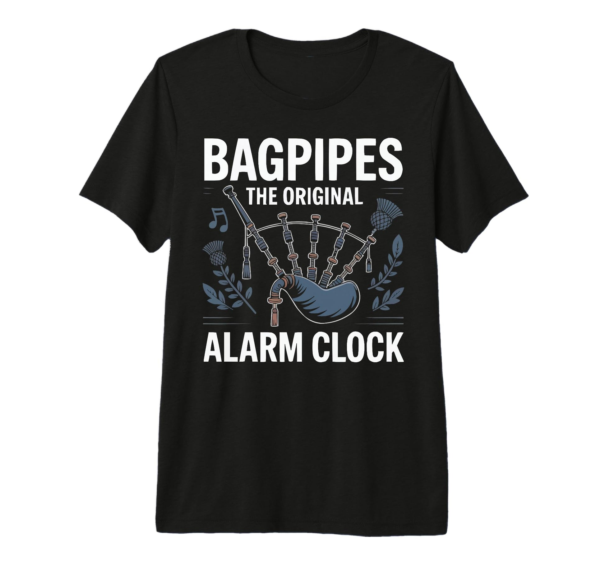 Bagpipe Player Musical Instrument T-Shirt - Minimalist Print for Adults - T-Shirt, Sweatshirt, Hoodie