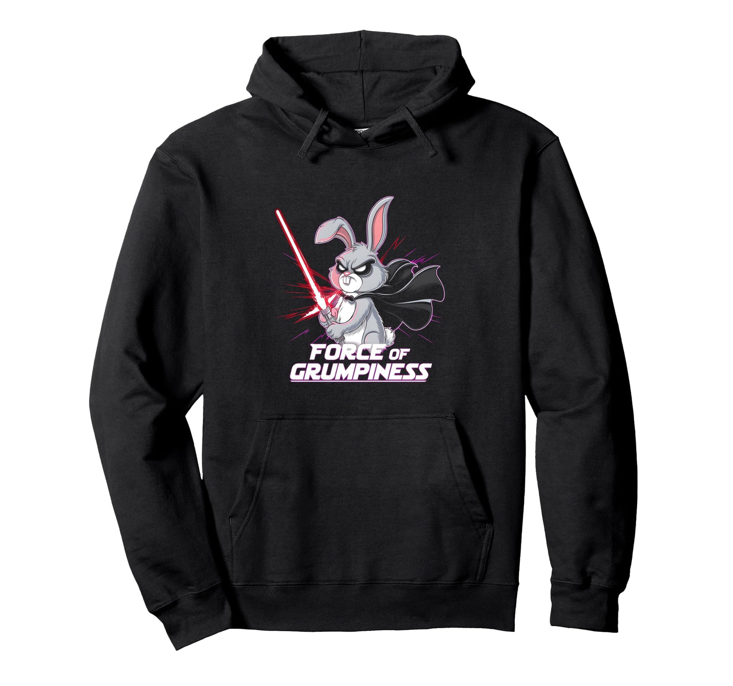 Grumpy Bunny Force Grumpiness Viral Hoodie - Trendy Graphic Men Women - T-Shirt, Sweatshirt, Hoodie