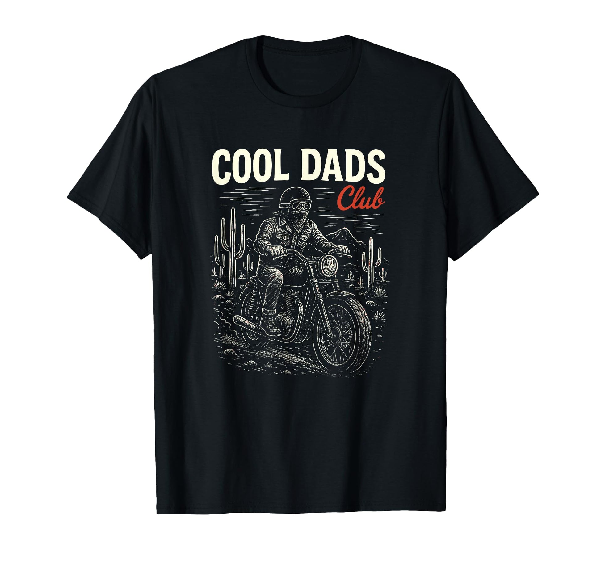 Motorcycle Dad Club Fathers Day T-Shirt - Custom Art Print for Adults - T-Shirt, Sweatshirt, Hoodie