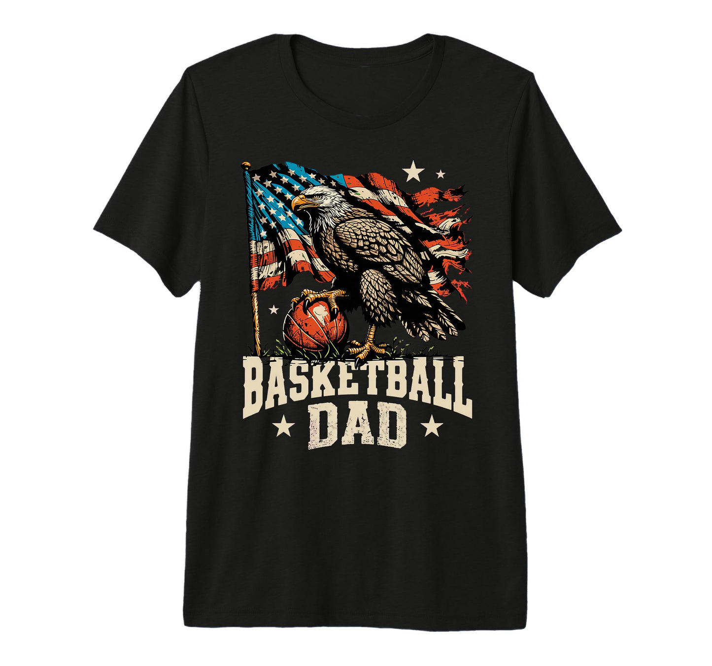 Mens Basketball American Flag T-Shirt - Unique Graphic Men Women - T-Shirt, Sweatshirt, Hoodie