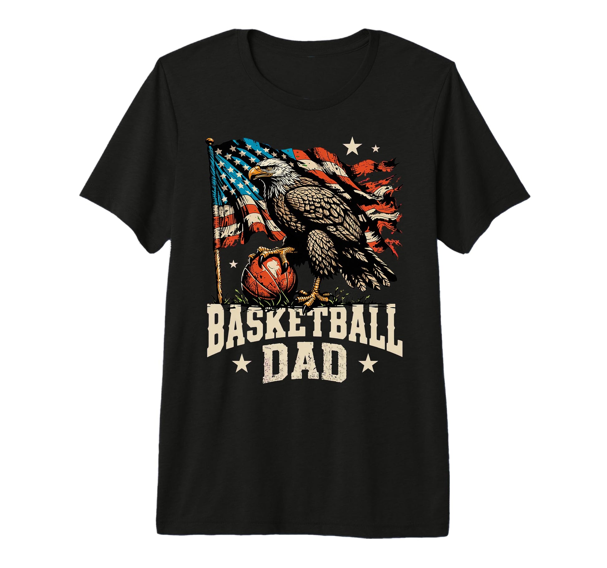 Mens Basketball American Flag T-Shirt - Unique Graphic Men Women - T-Shirt, Sweatshirt, Hoodie