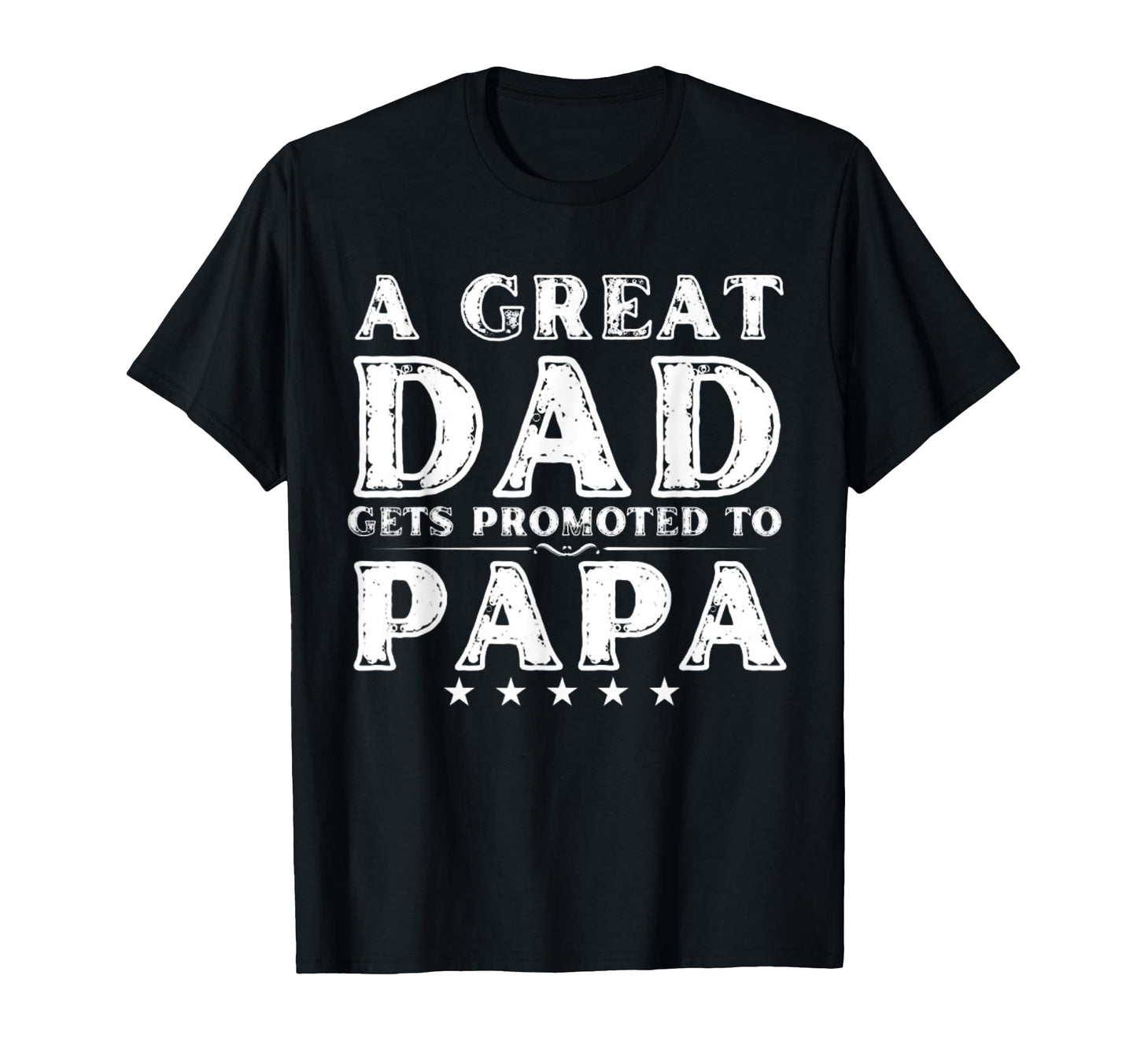 Great Dad Gets Promoted To Papa T-Shirt - Aesthetic Graphic for Adults - T-Shirt, Sweatshirt, Hoodie