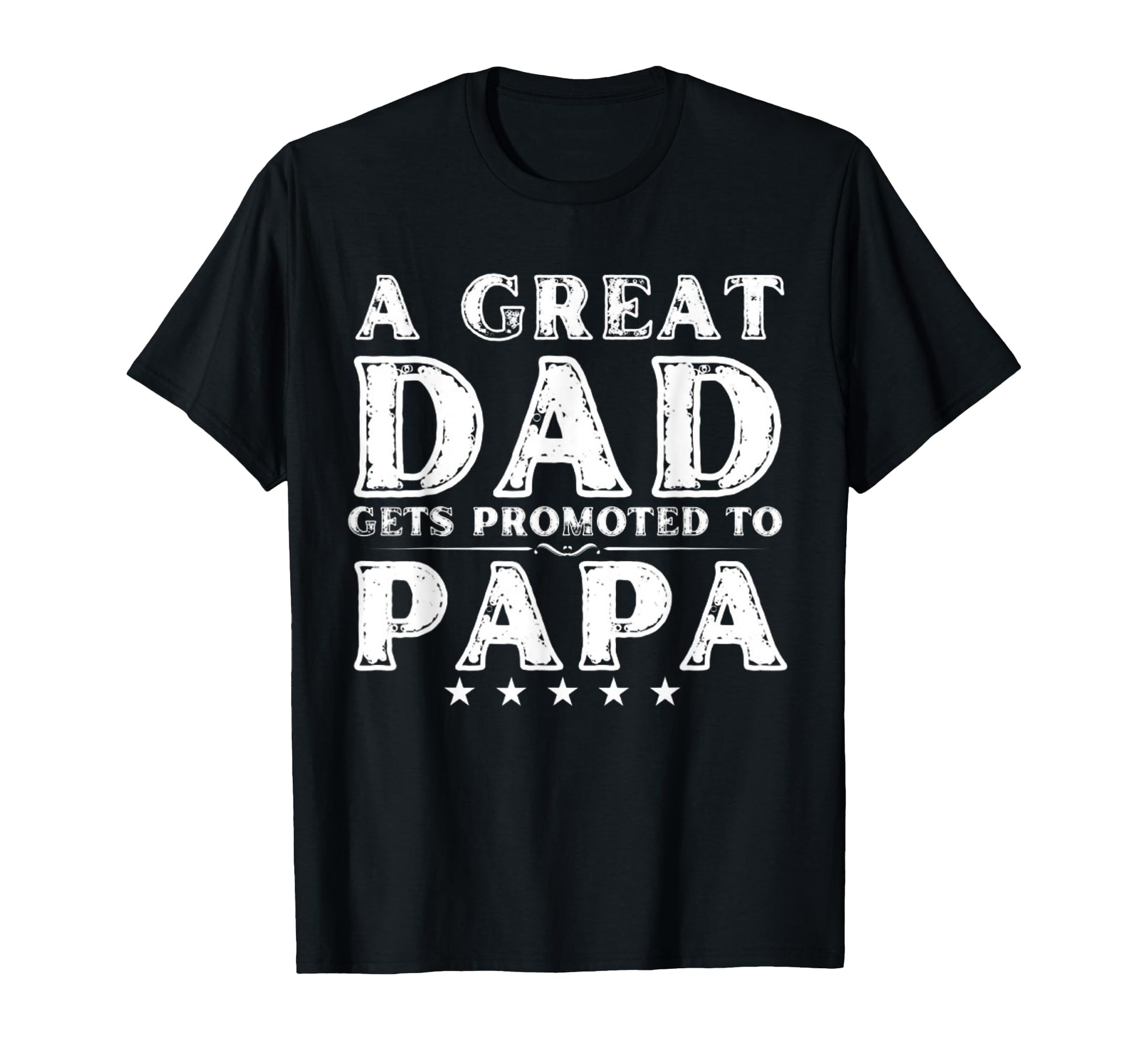 Great Dad Gets Promoted To Papa T-Shirt - Aesthetic Graphic for Adults - T-Shirt, Sweatshirt, Hoodie