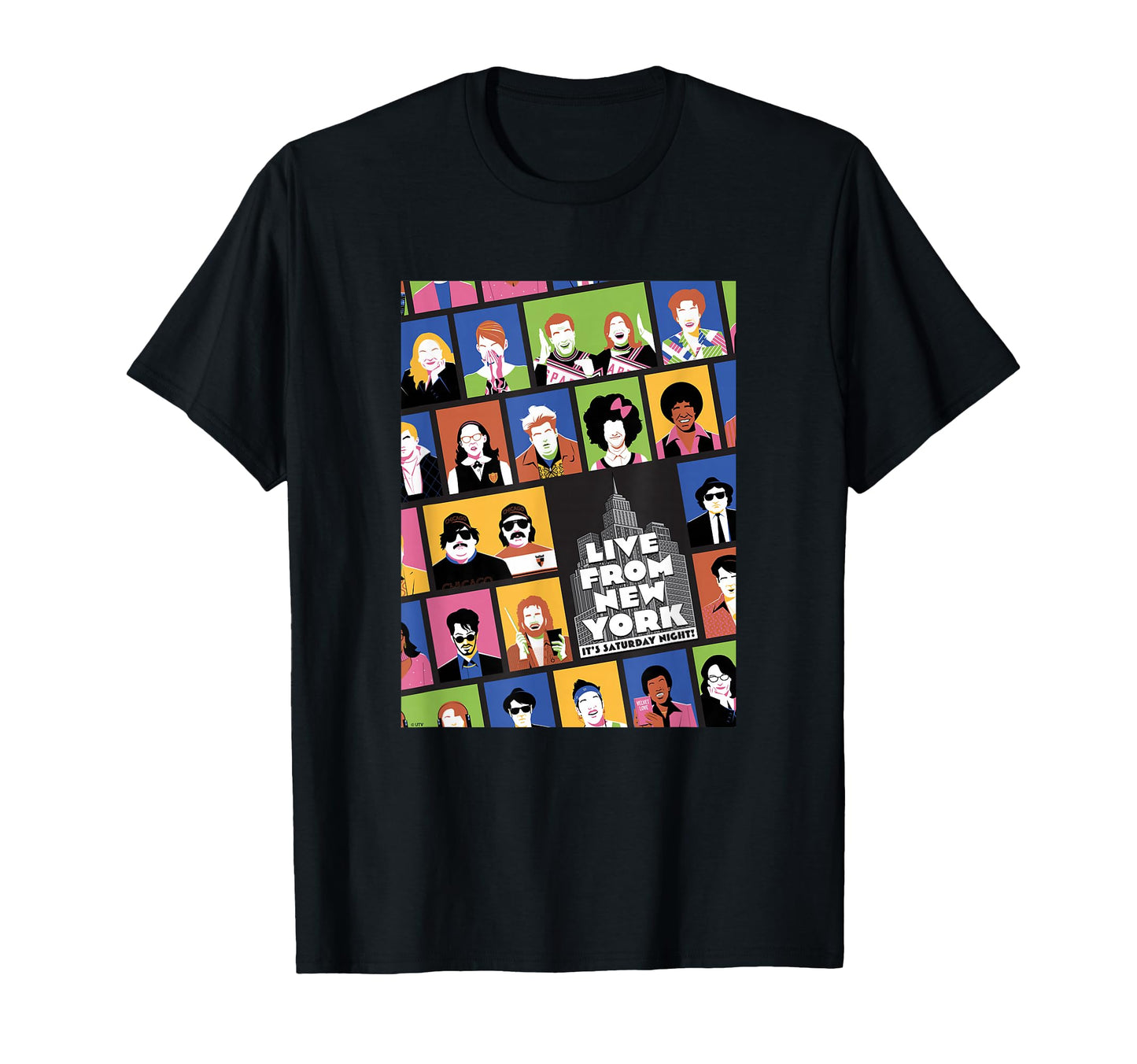 Snl 50 Iconic Characters Pop Art T-Shirt - Minimalist Print for Adults - T-Shirt, Sweatshirt, Hoodie